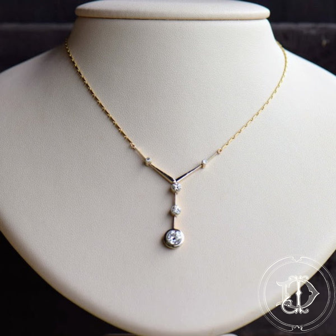 Art Deco Diamond Tiered Necklace