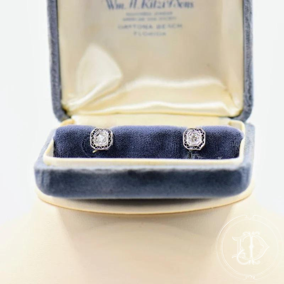 Diamond Filigree Earrings
