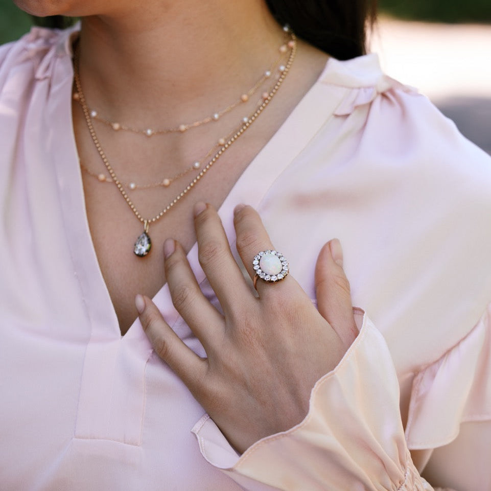 victorian opal and diamond ring