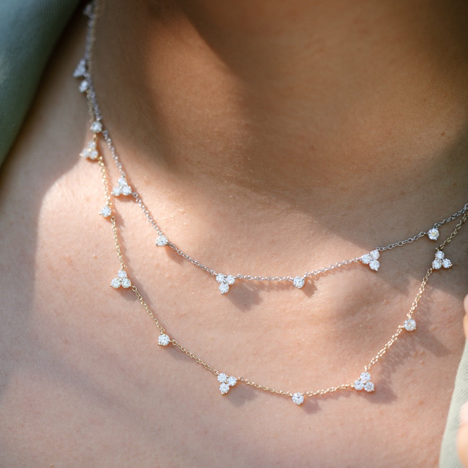 Kaitlan necklace, White Gold