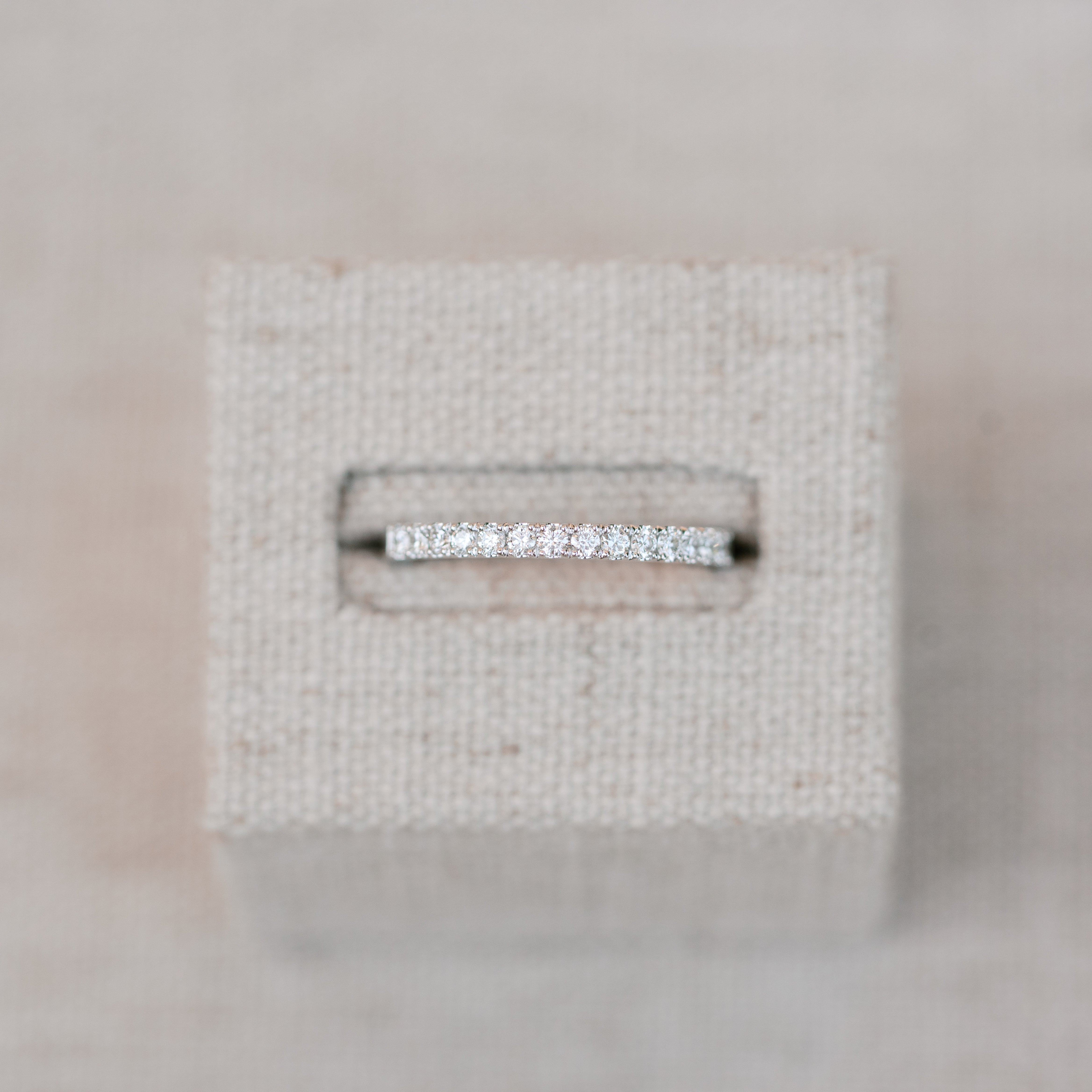 diamond band white gold