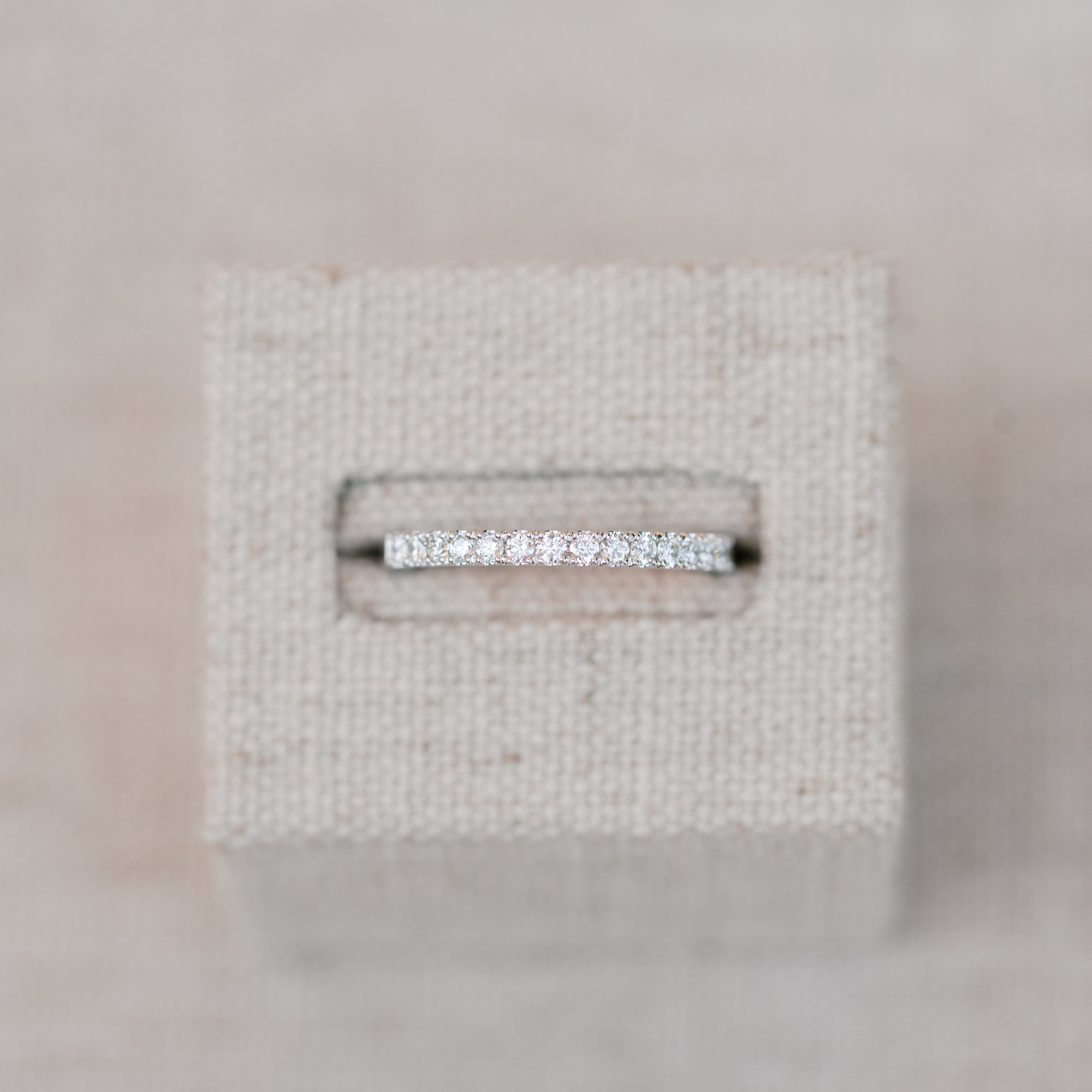 diamond band white gold