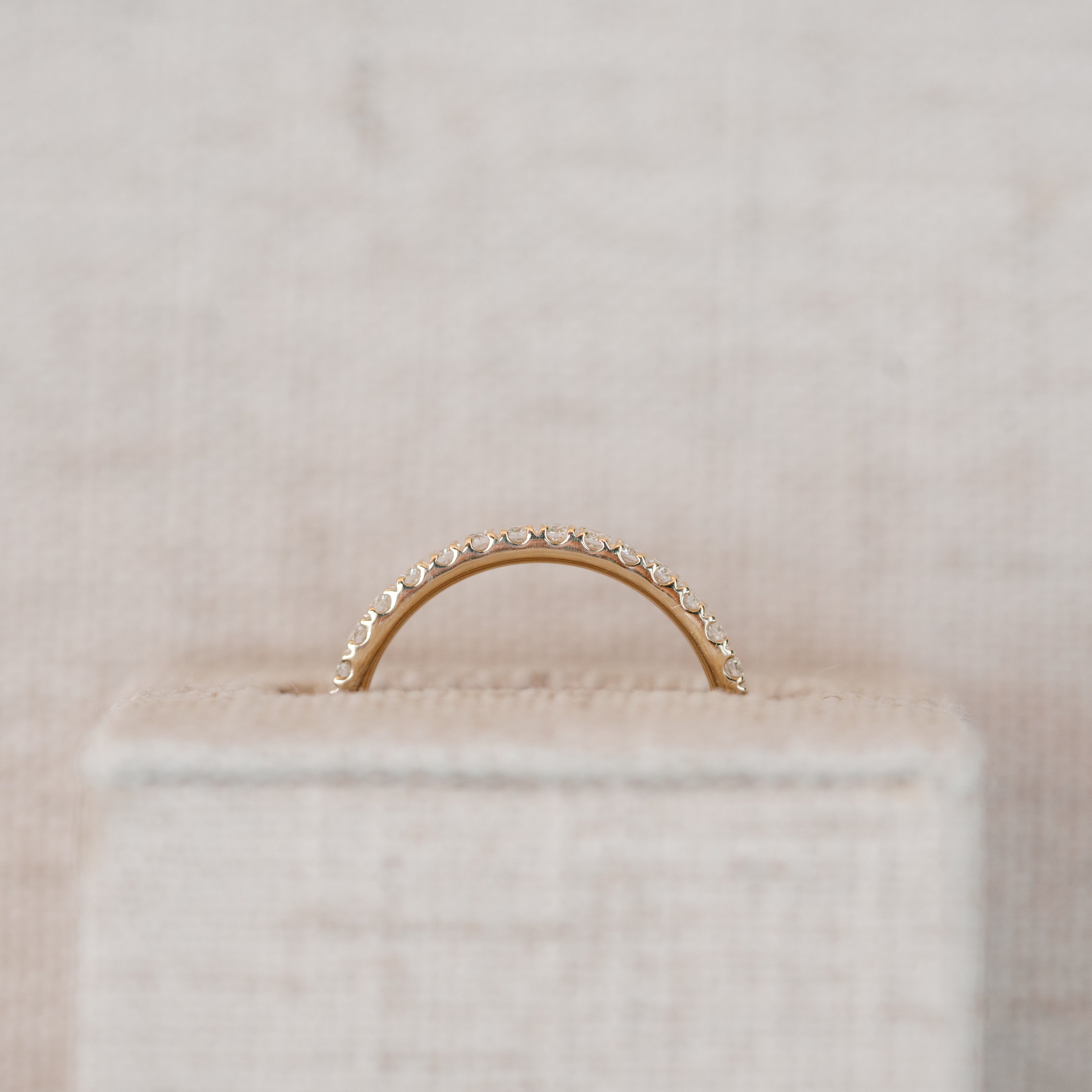 diamond band yellow gold