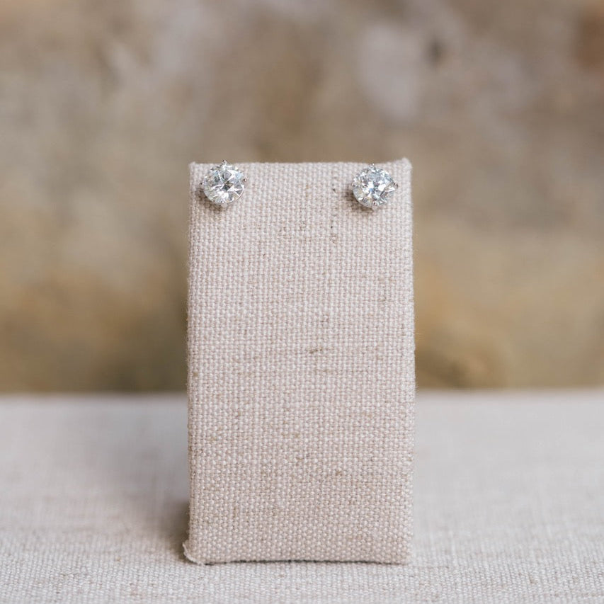 3.02 cttw lab grown diamond studs