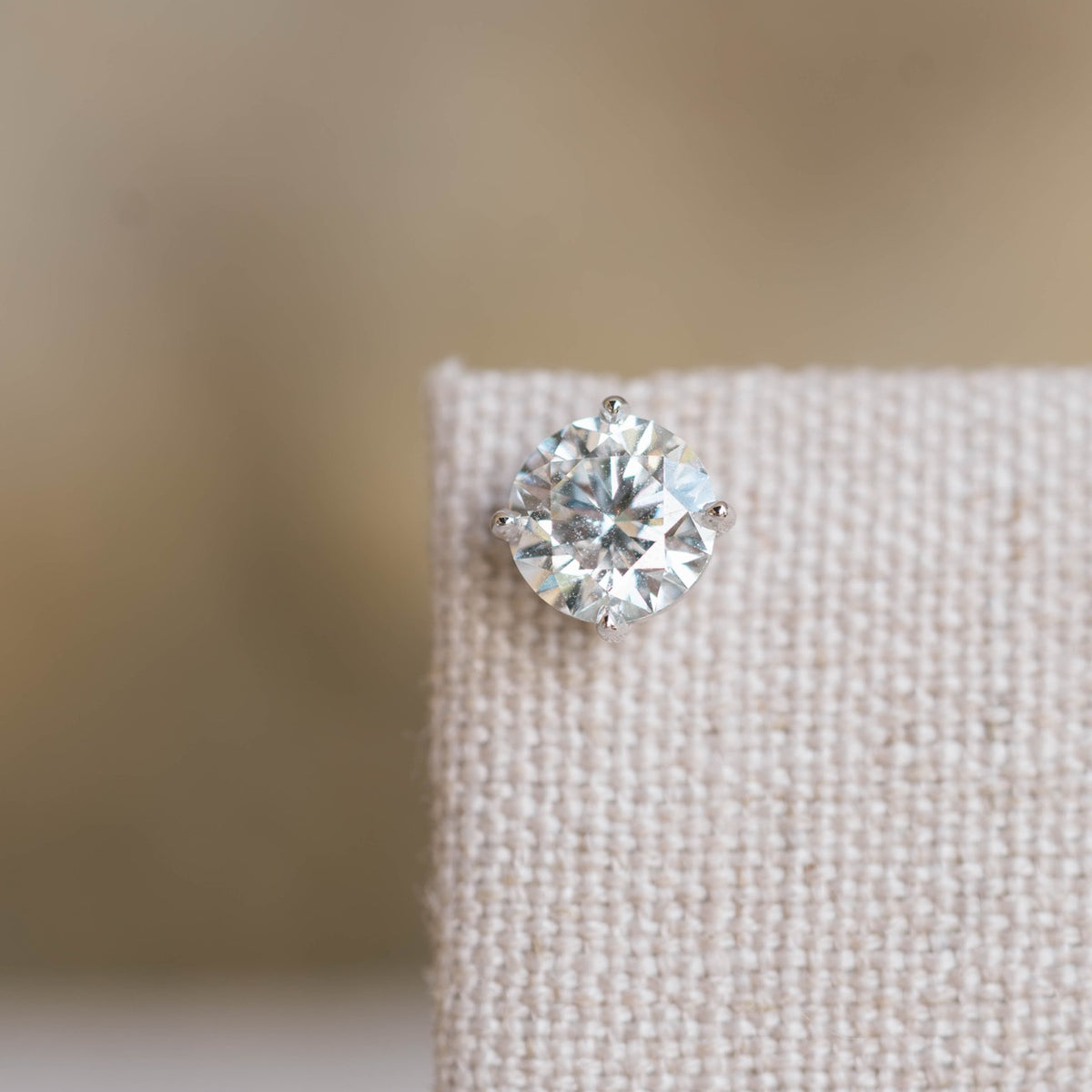 3.02 cttw lab grown diamond studs