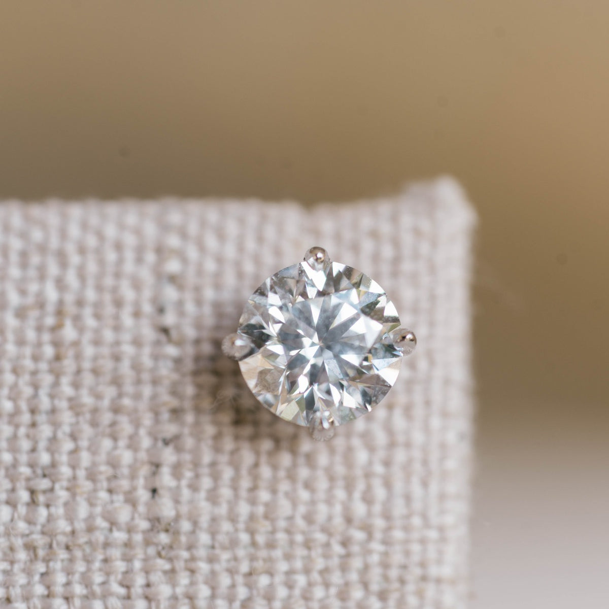 3.02 cttw lab grown diamond studs
