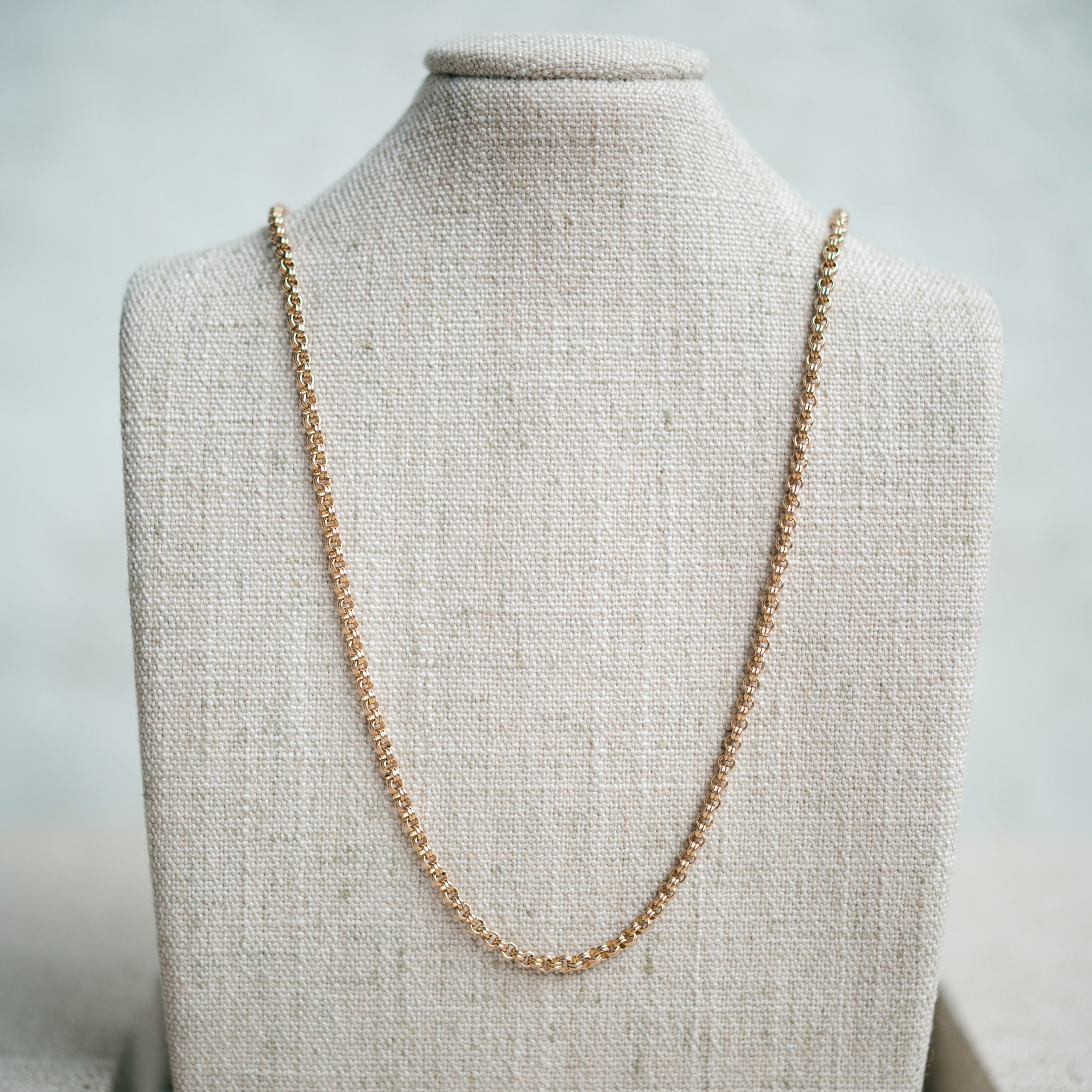 Victorian gold filled petite rolo chain