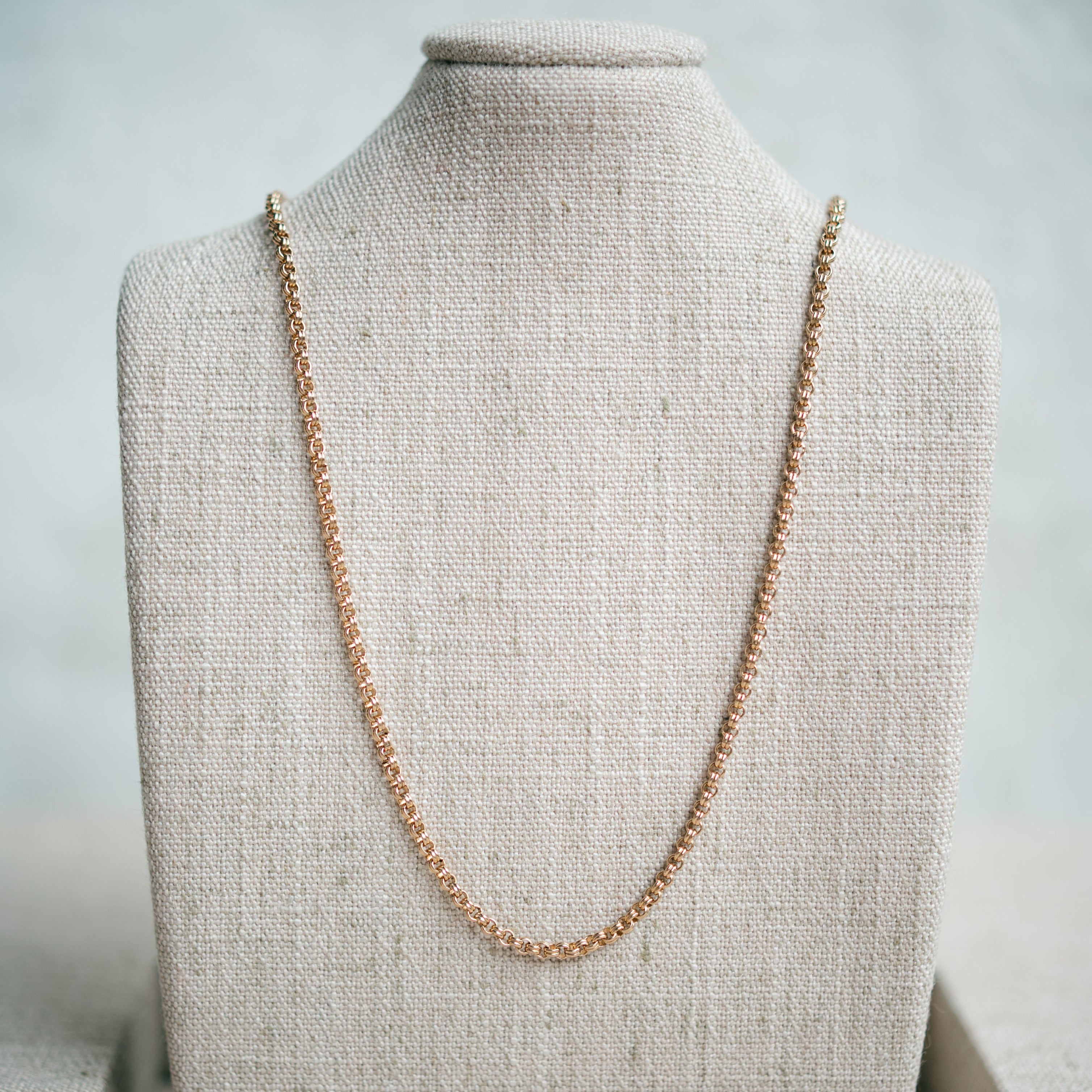 Victorian gold filled petite rolo chain
