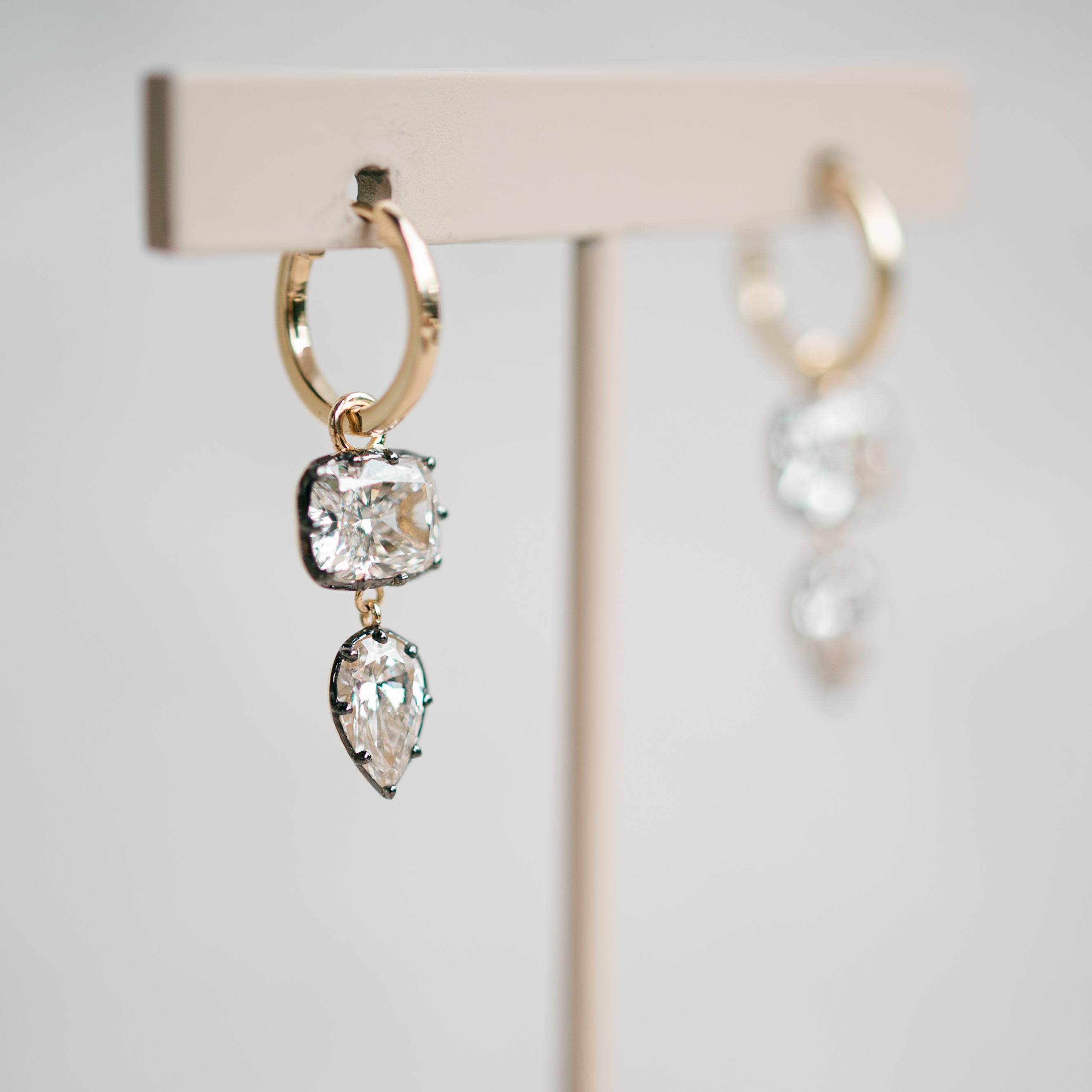 Georgian diamond dangles