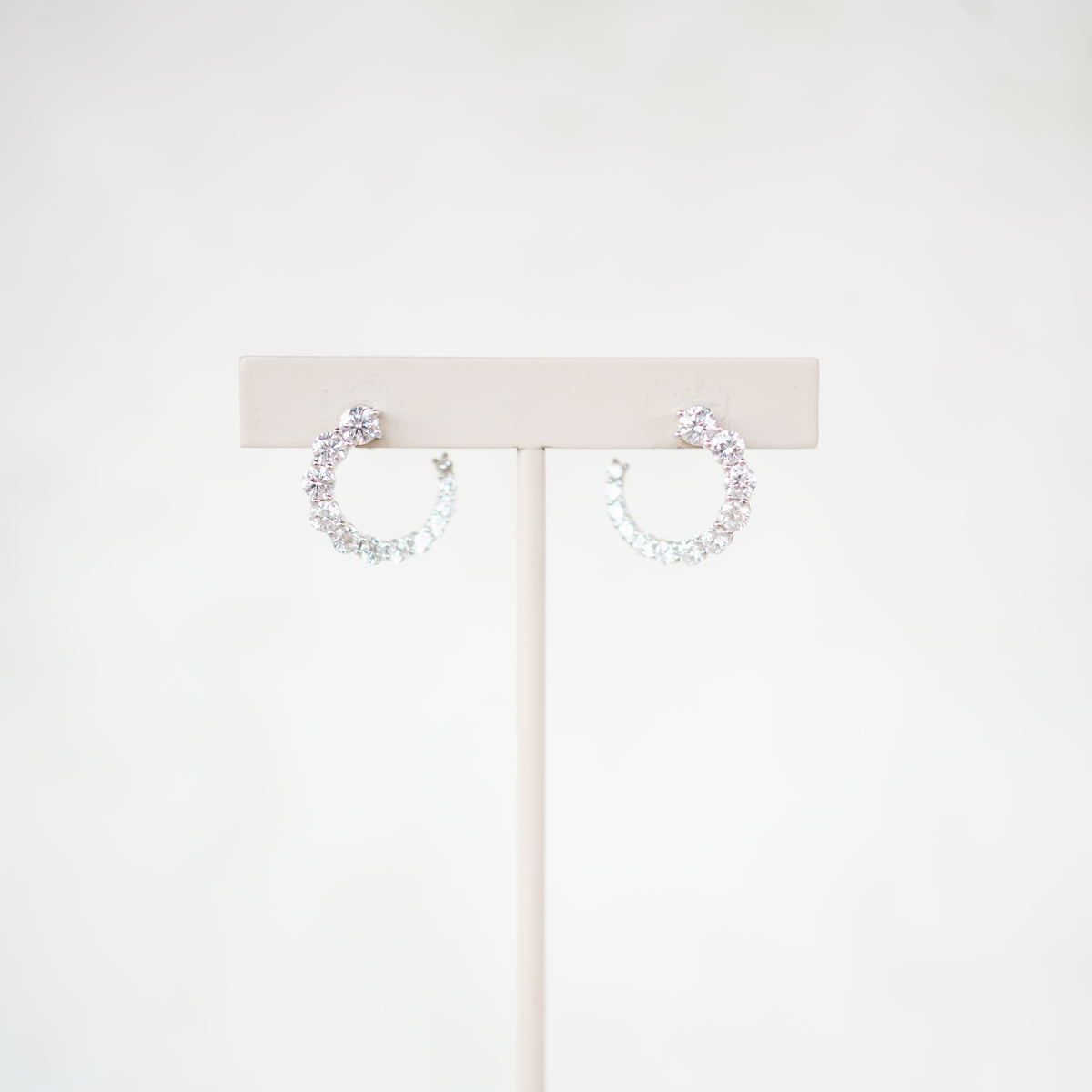 Diamond Swirl Earrings