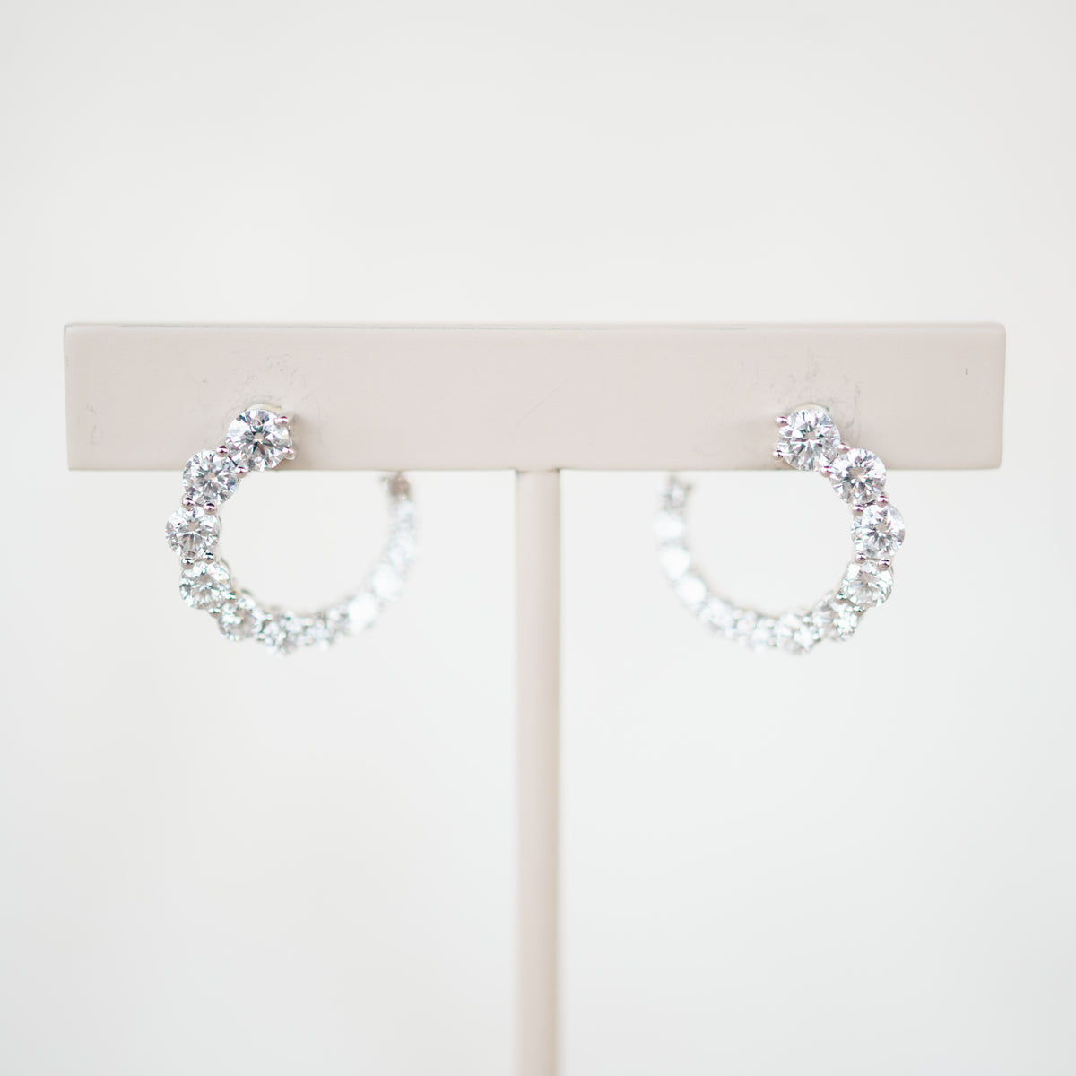 Diamond Swirl Earrings