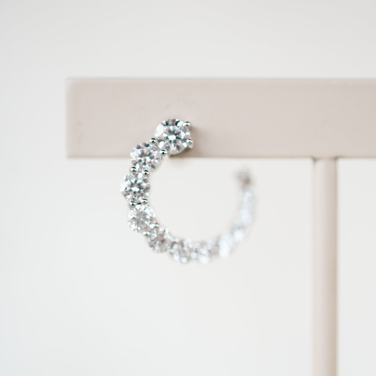 Diamond Swirl Earrings