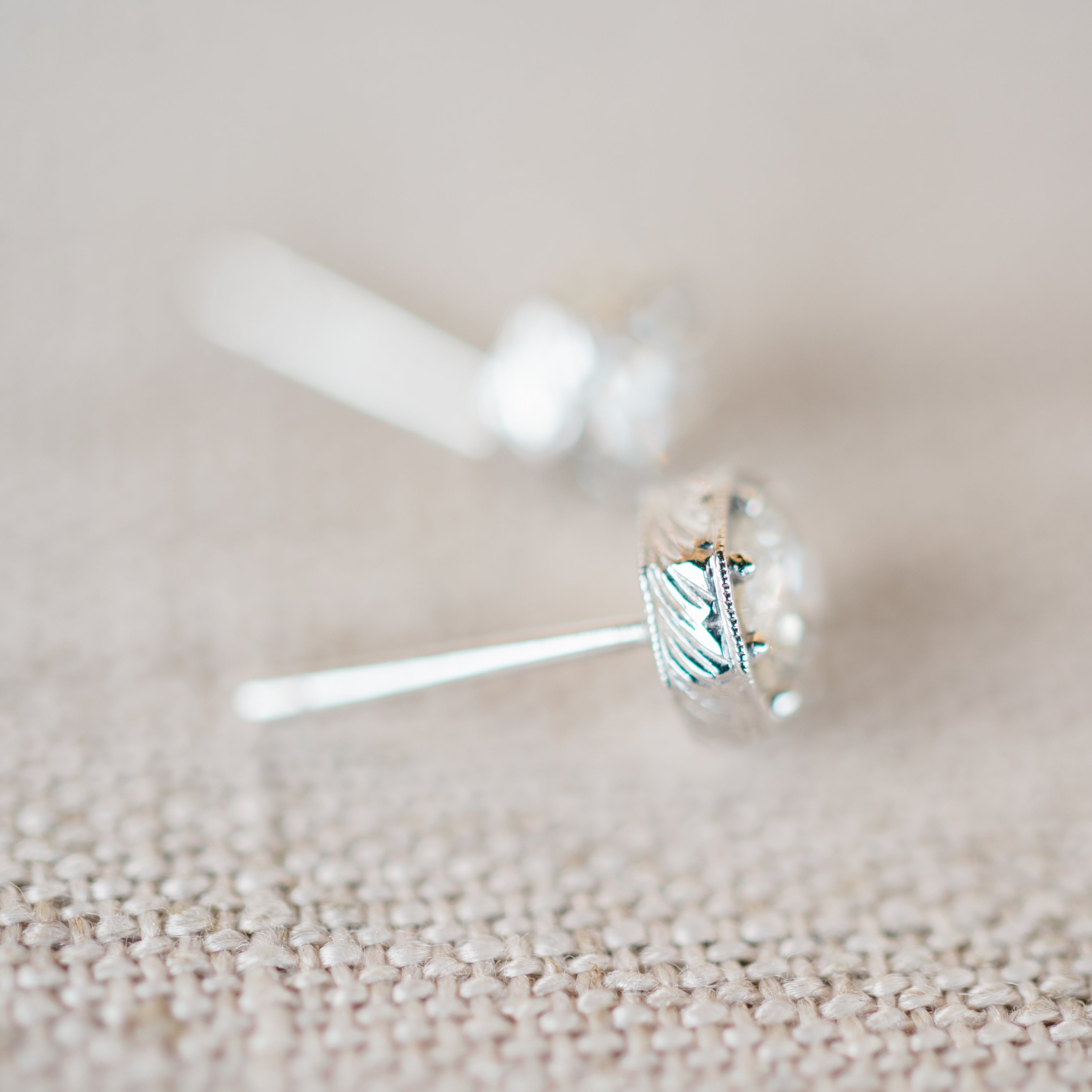 Vintage Style Diamond Studs