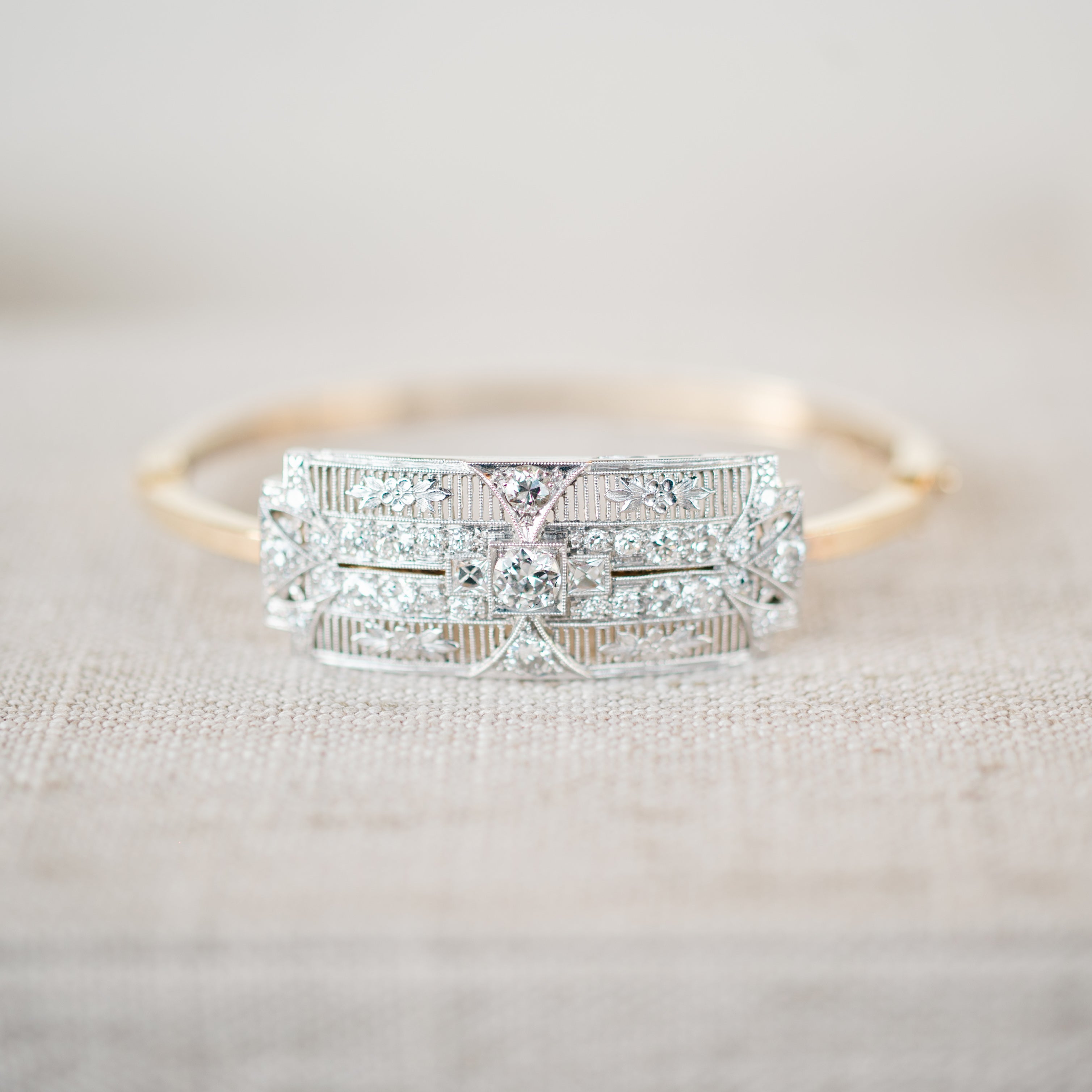 Antique Diamond Bangle