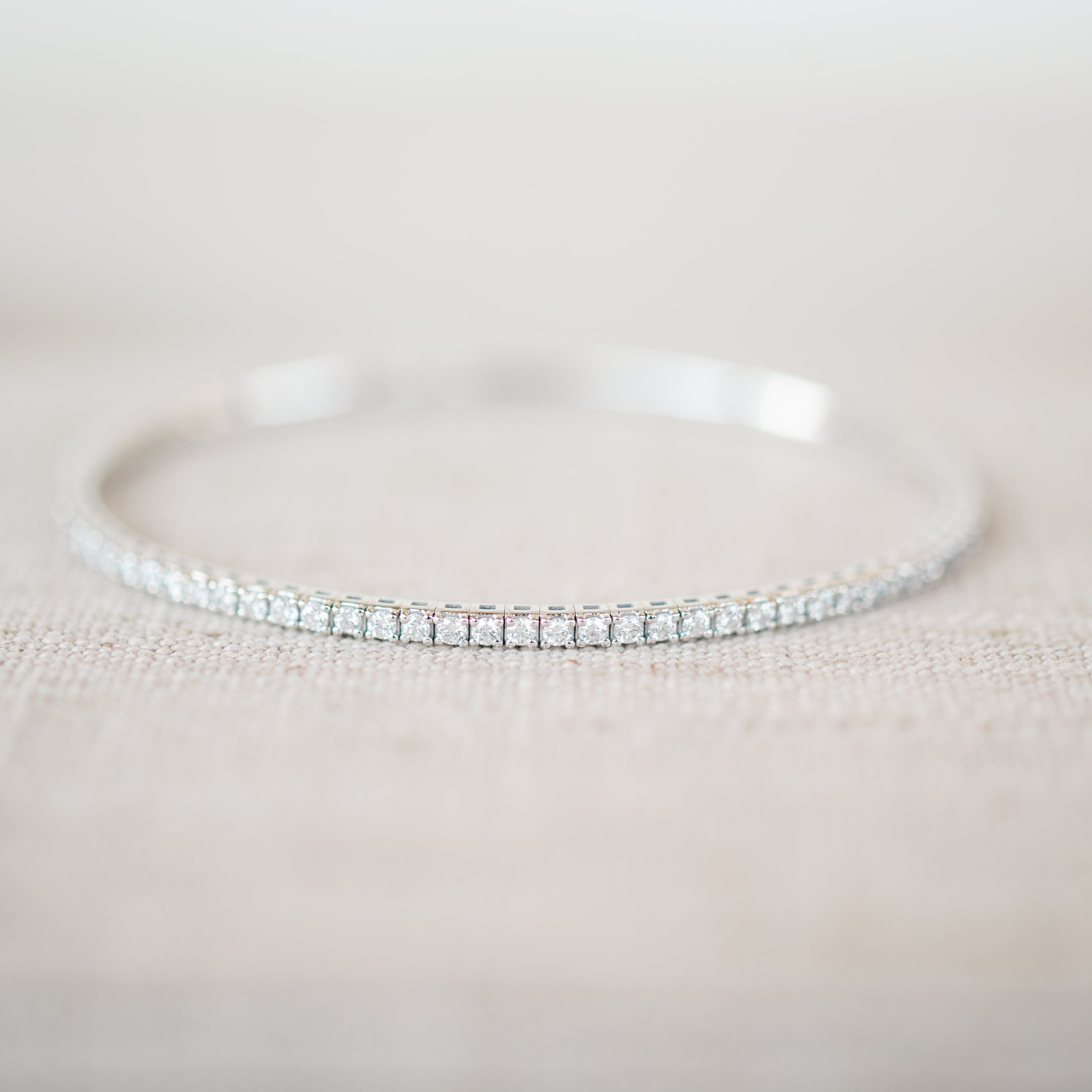 diamond flexible bangle