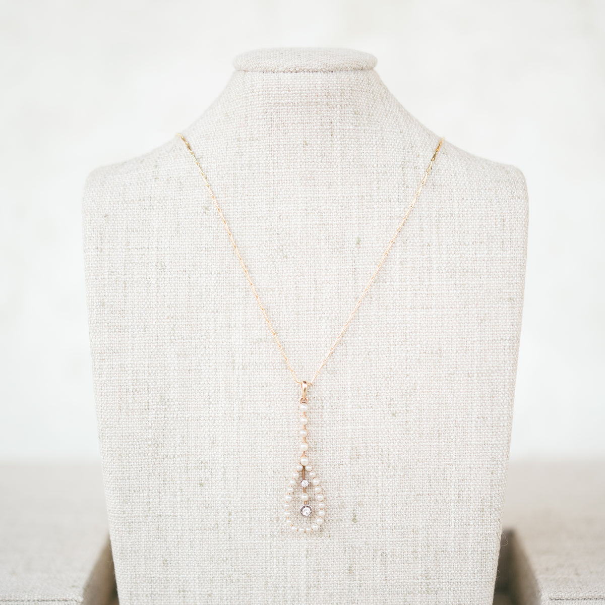 Diamond and Pearl Pendant