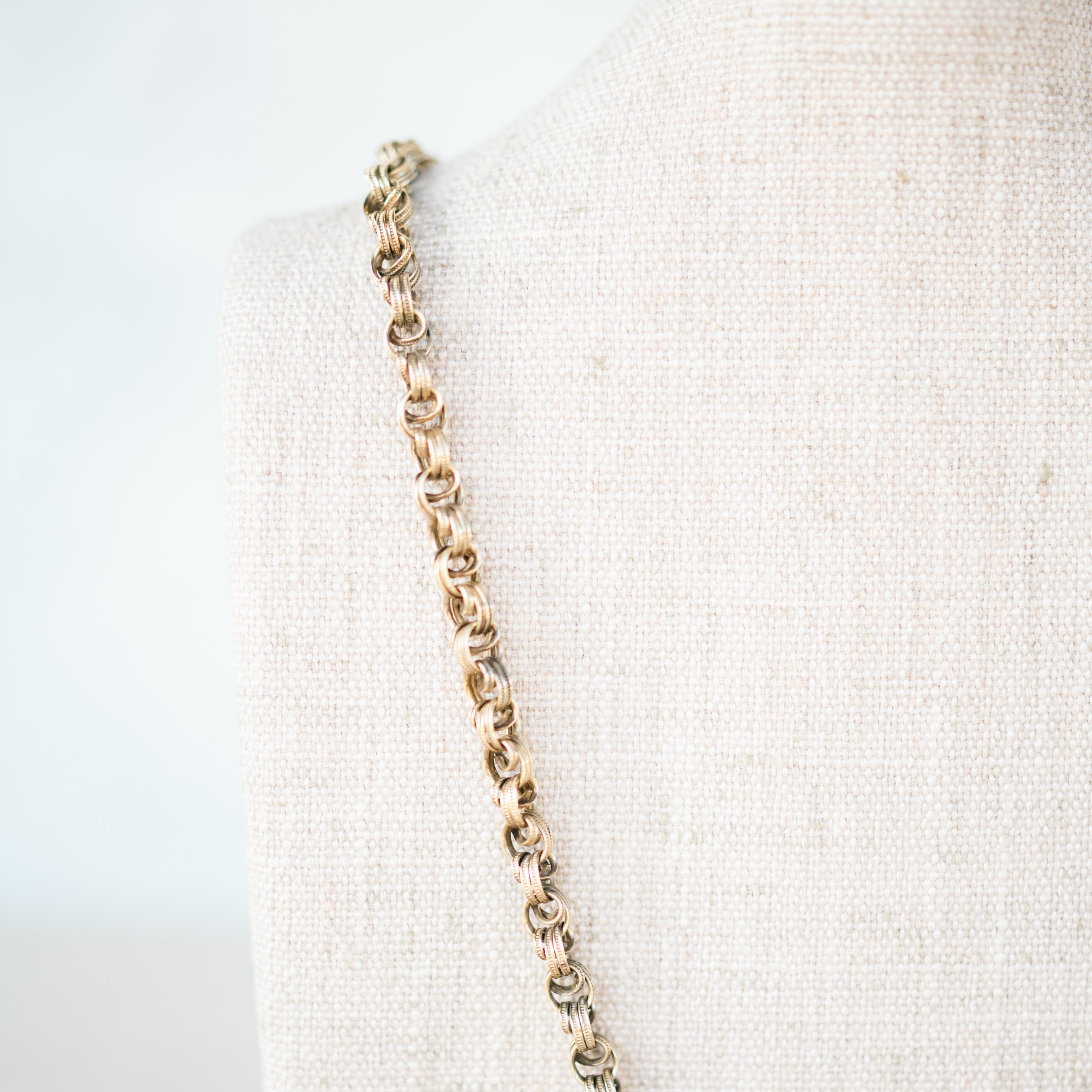 Gold Filled Engraved Rolo Chain