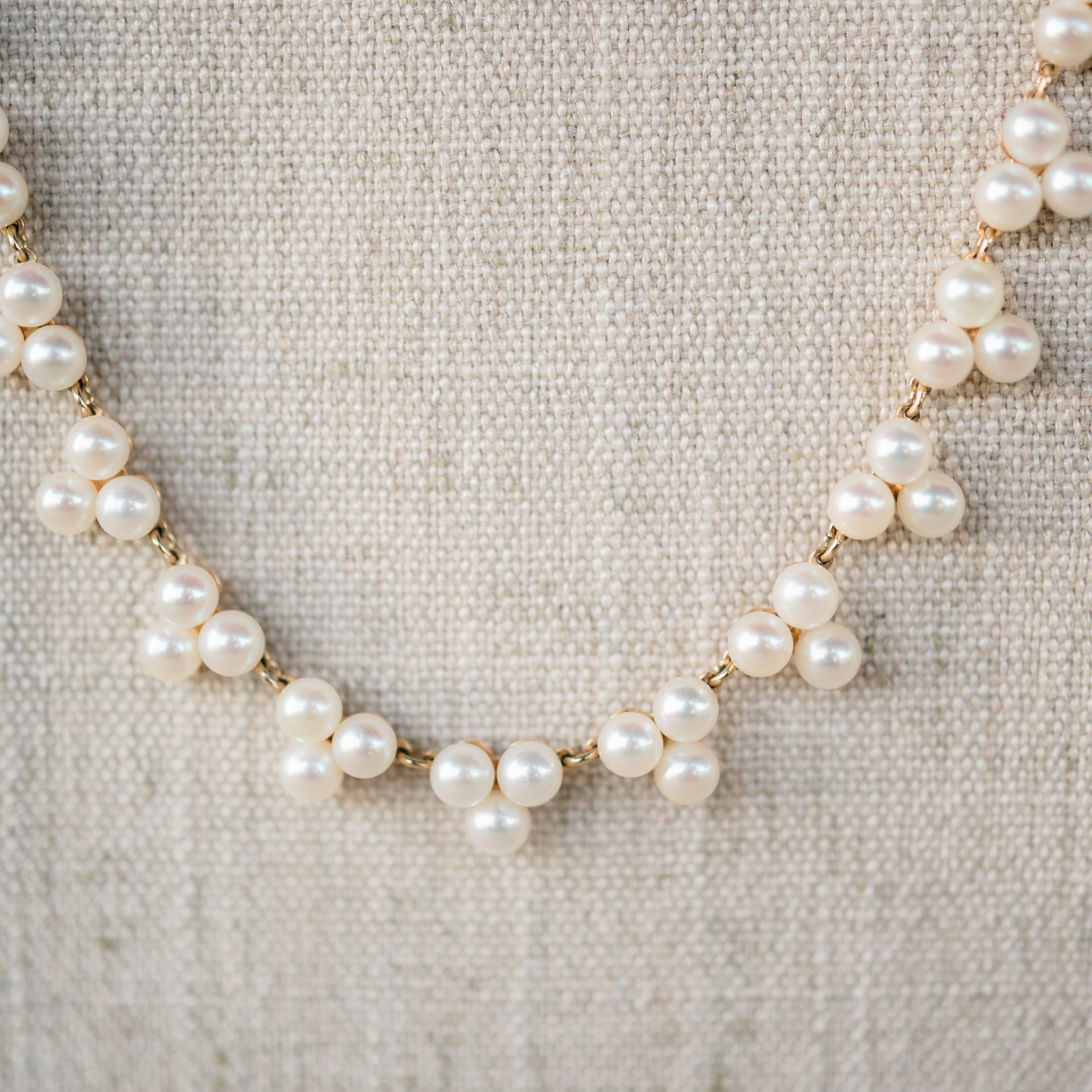 Trefoil Akoya Pearl Necklace