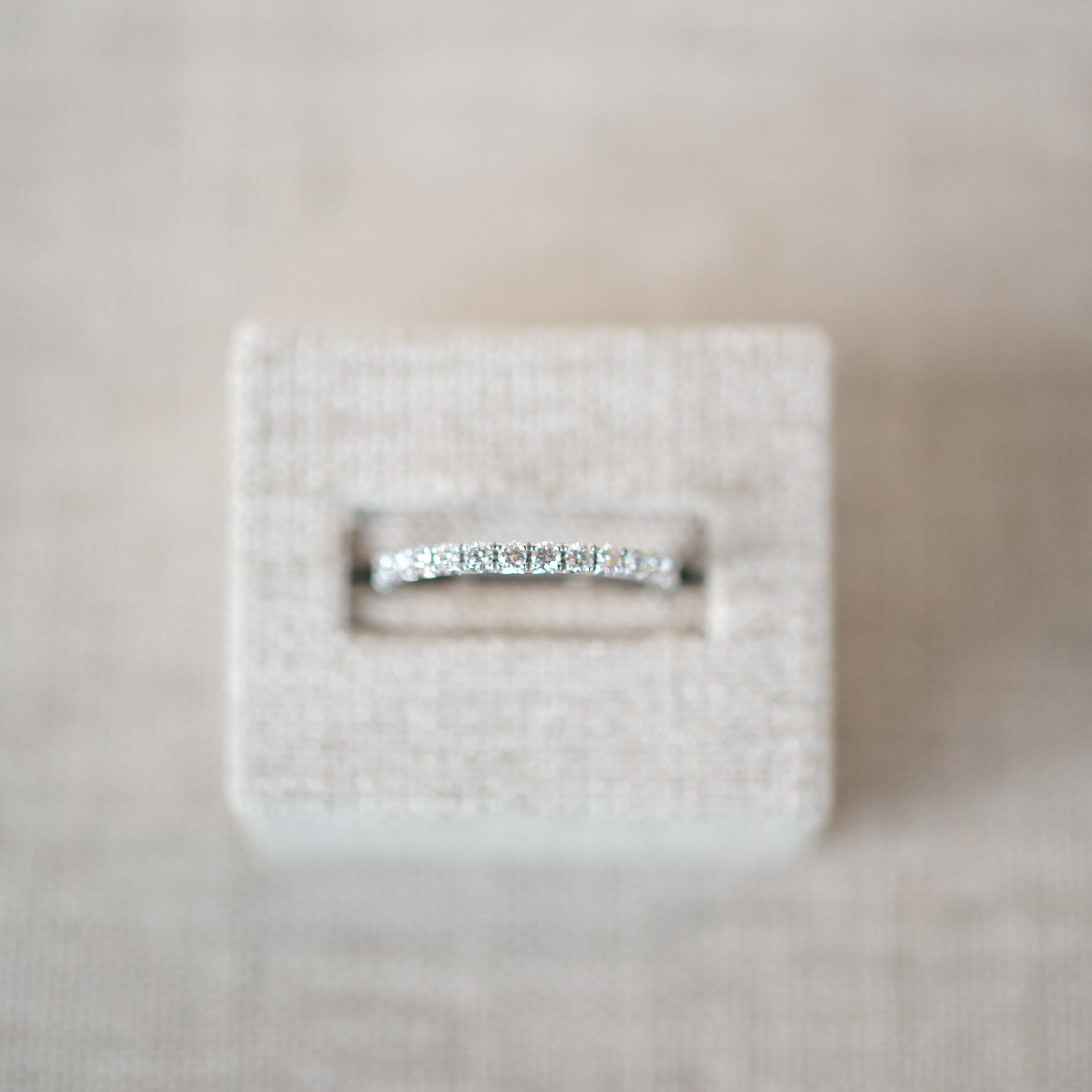 Diamond fish tail eternity band