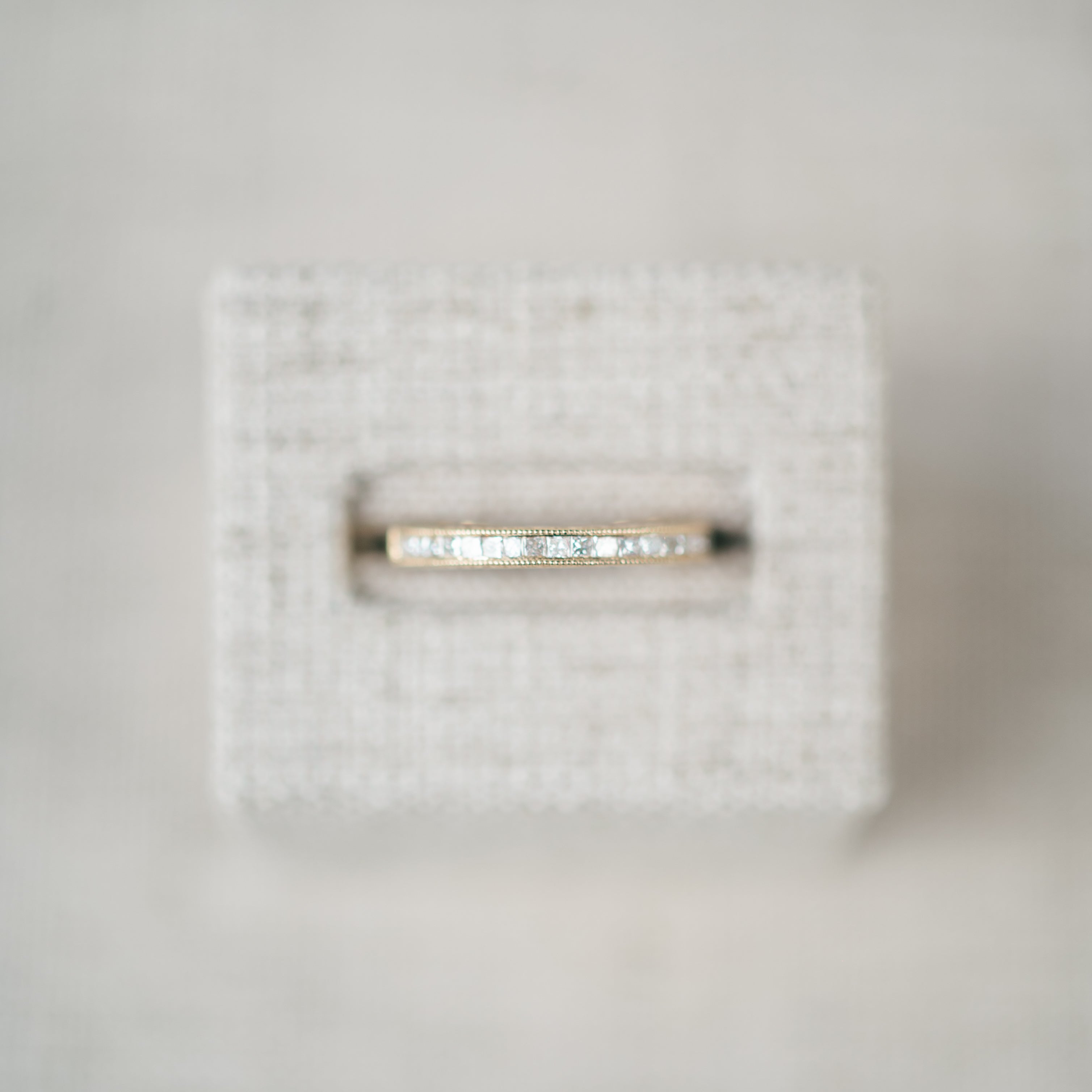 Yellow Gold Diamond Pave Band