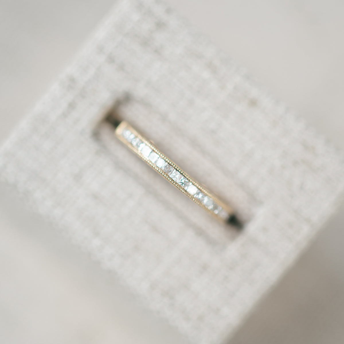 Yellow Gold Diamond Pave Band