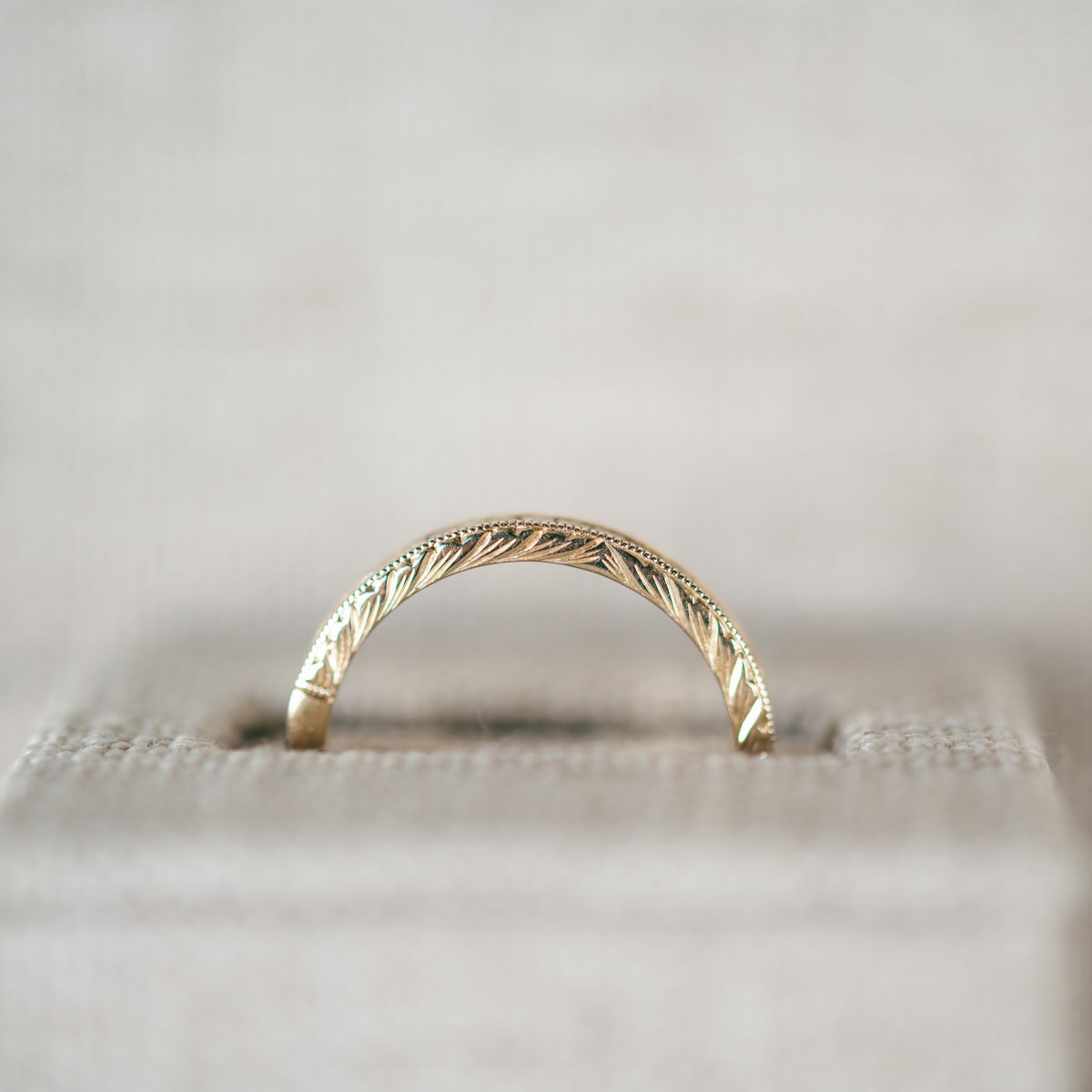 Yellow Gold Diamond Pave Band