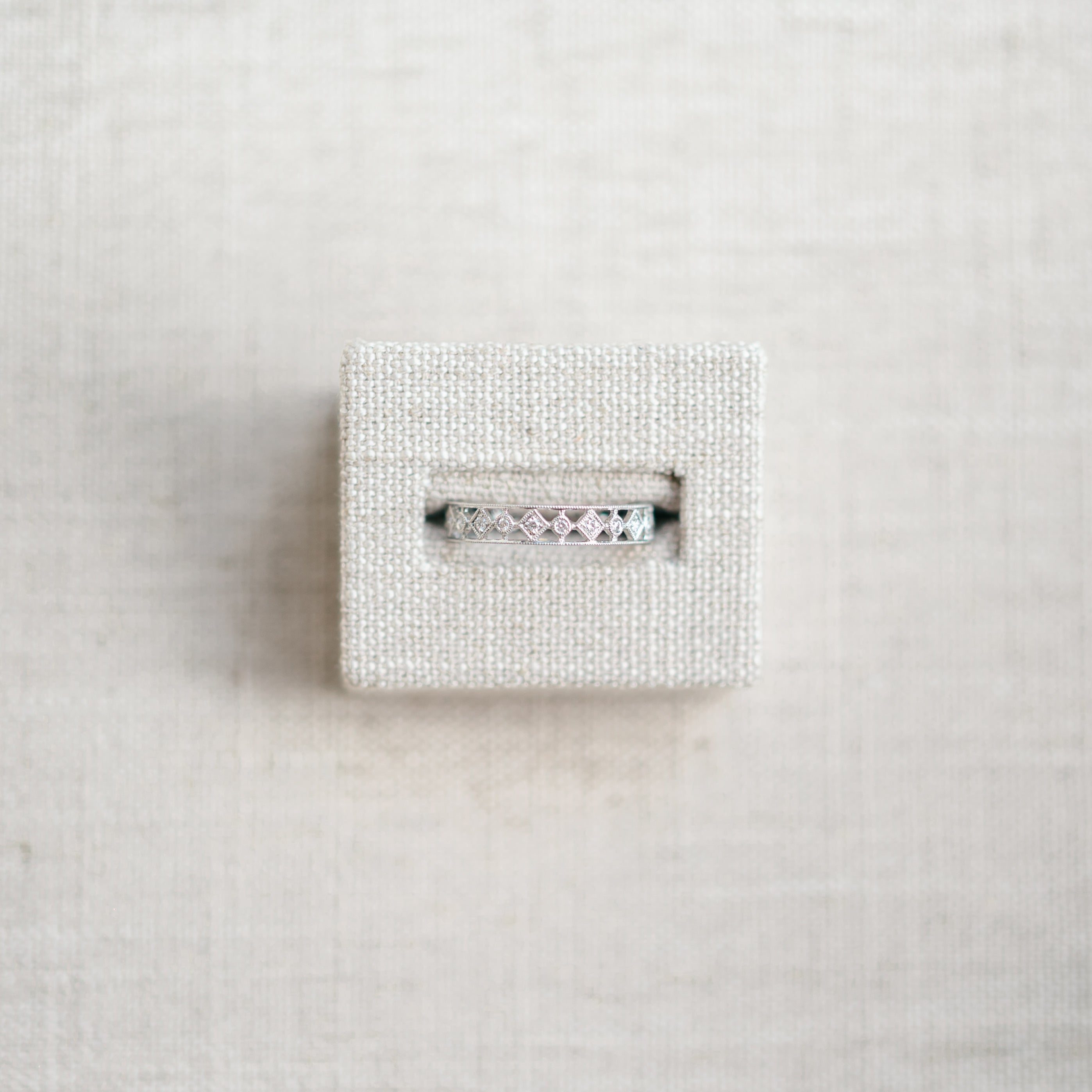Diamond Engraved Eternity Band