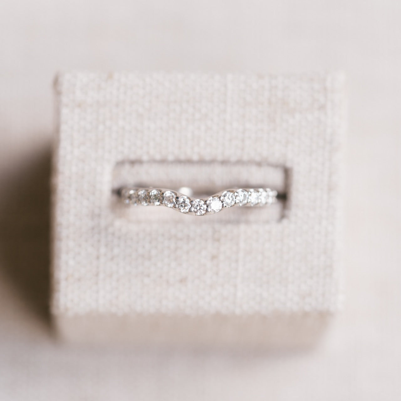 Curved Diamond Band