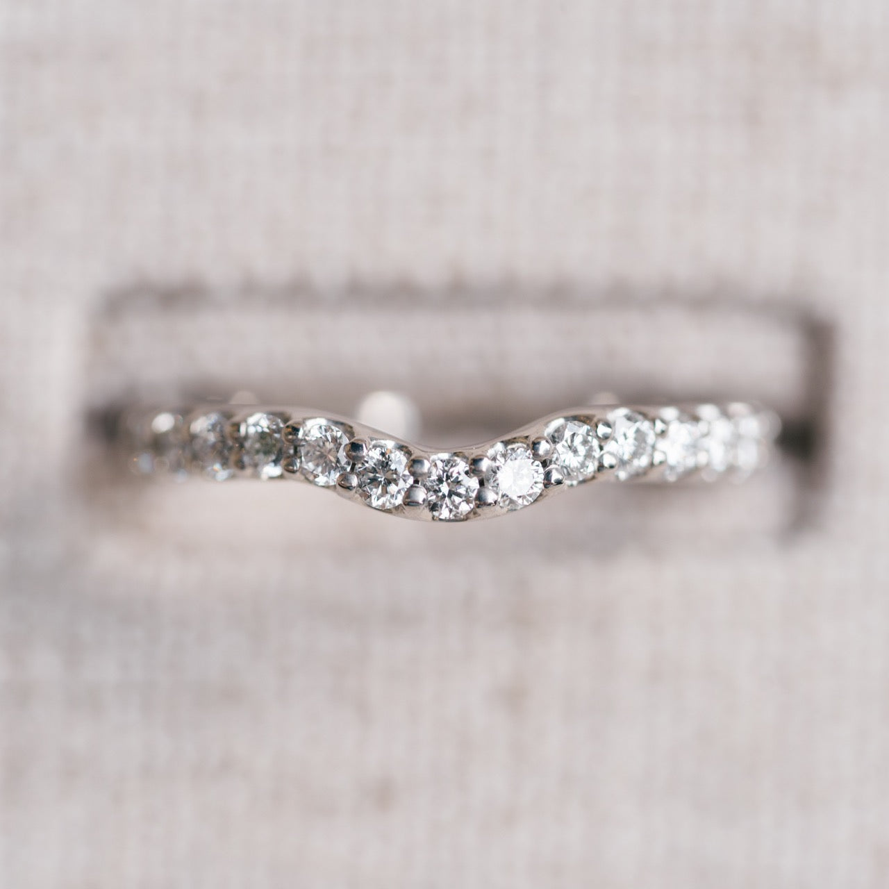 Curved Diamond Band