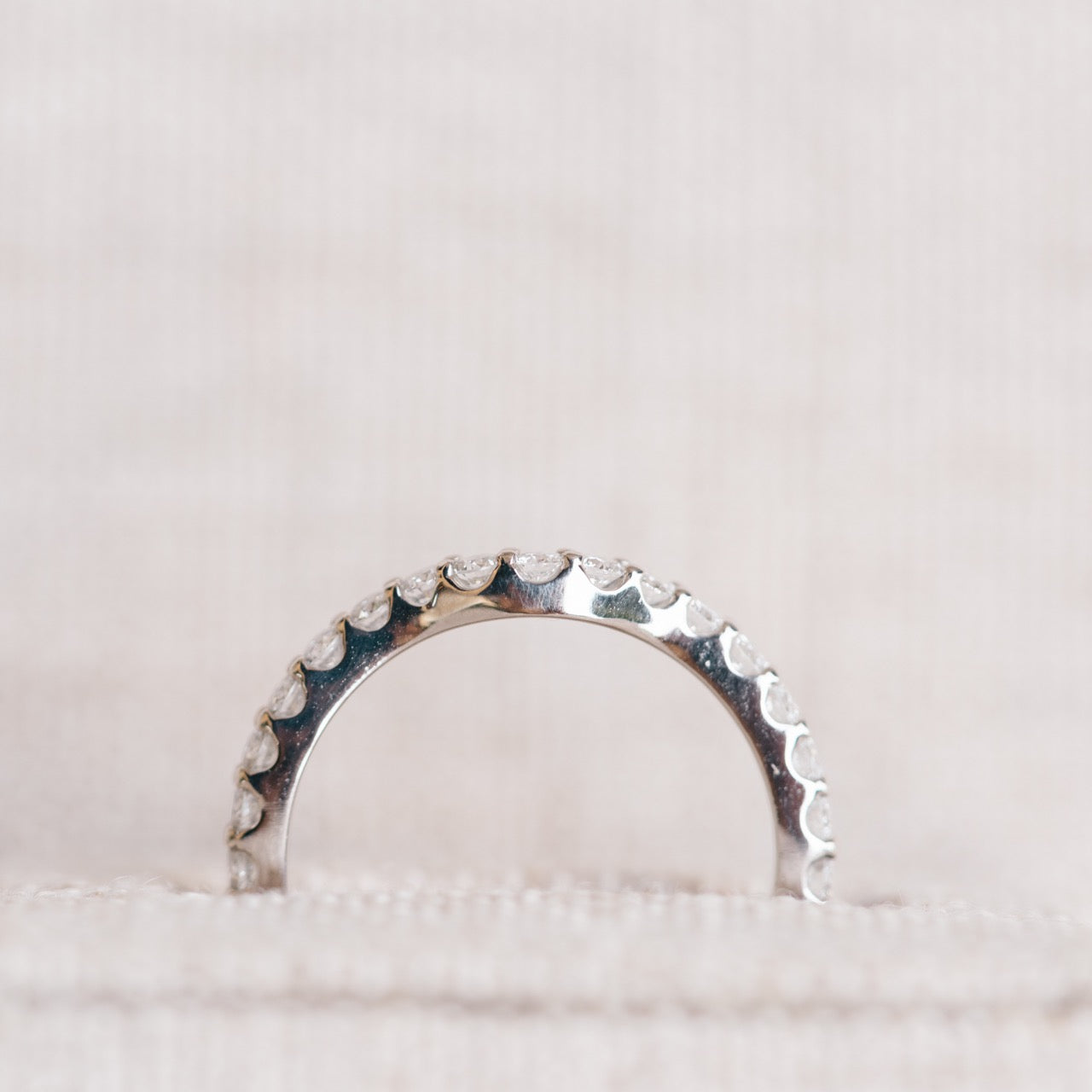 Curved Diamond Band