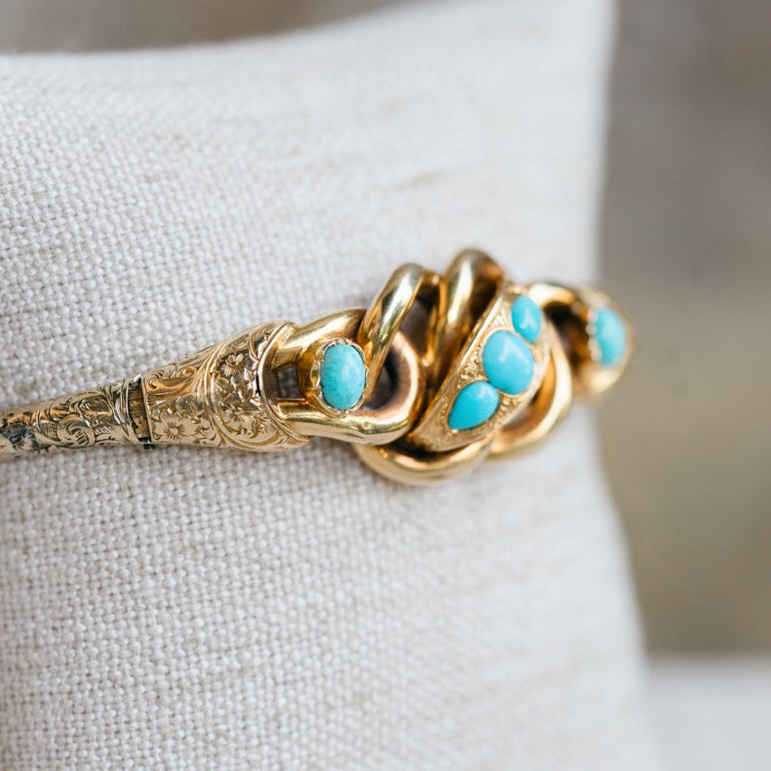 Turquoise Engraved Bracelet