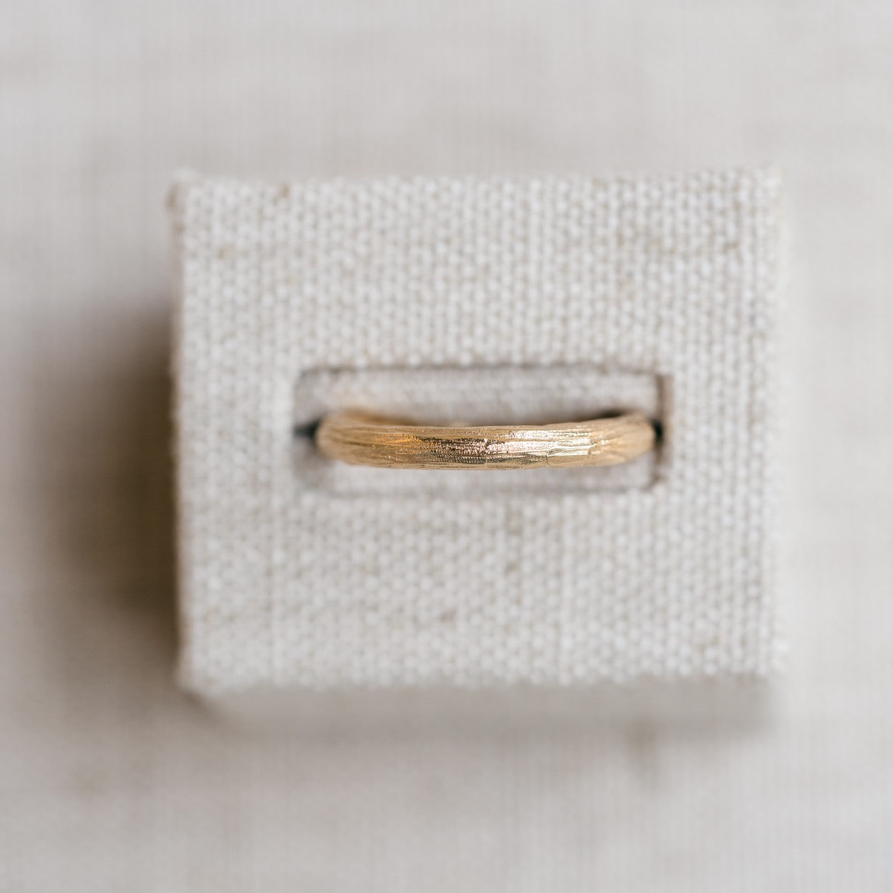 brushed gold band