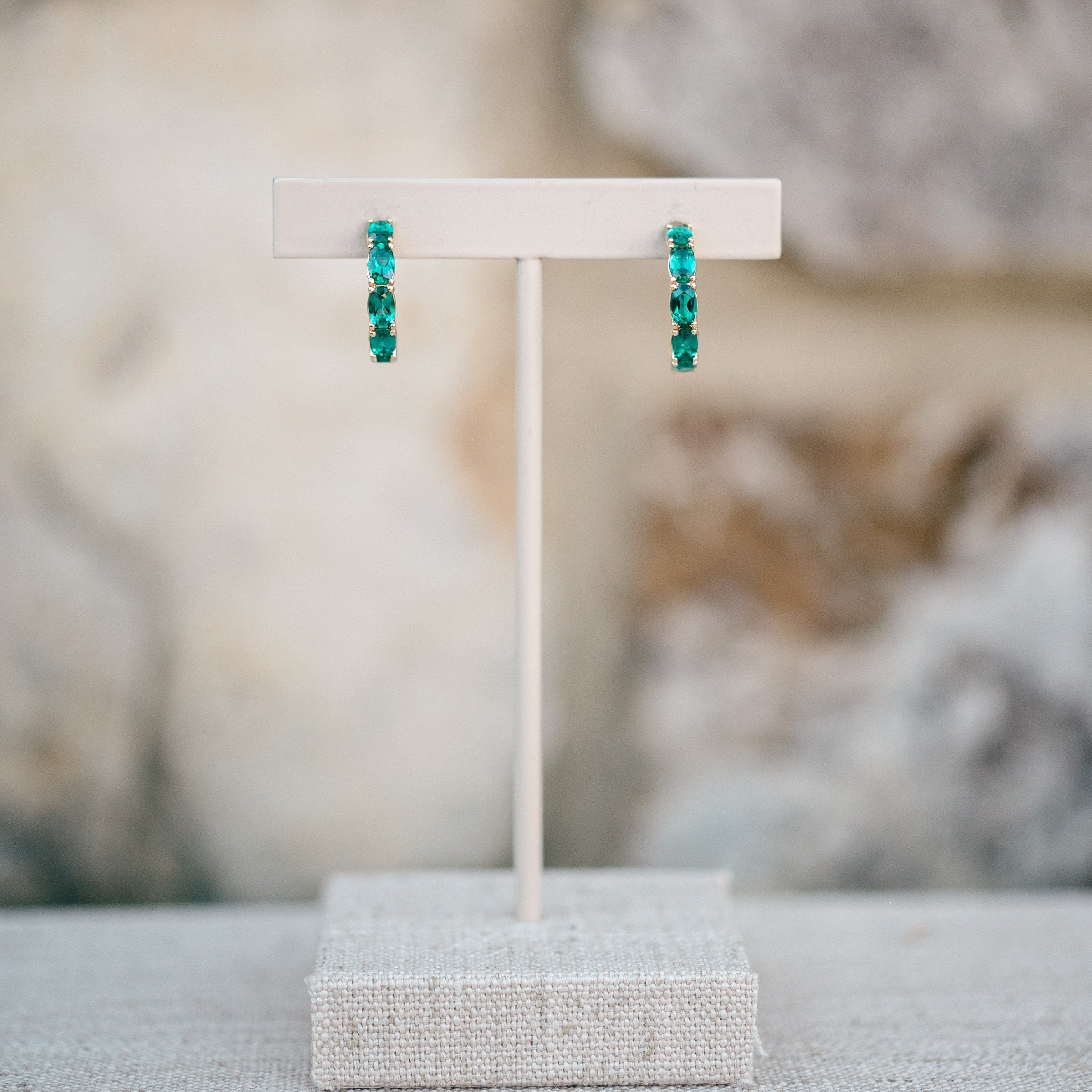 Emerald Hoops