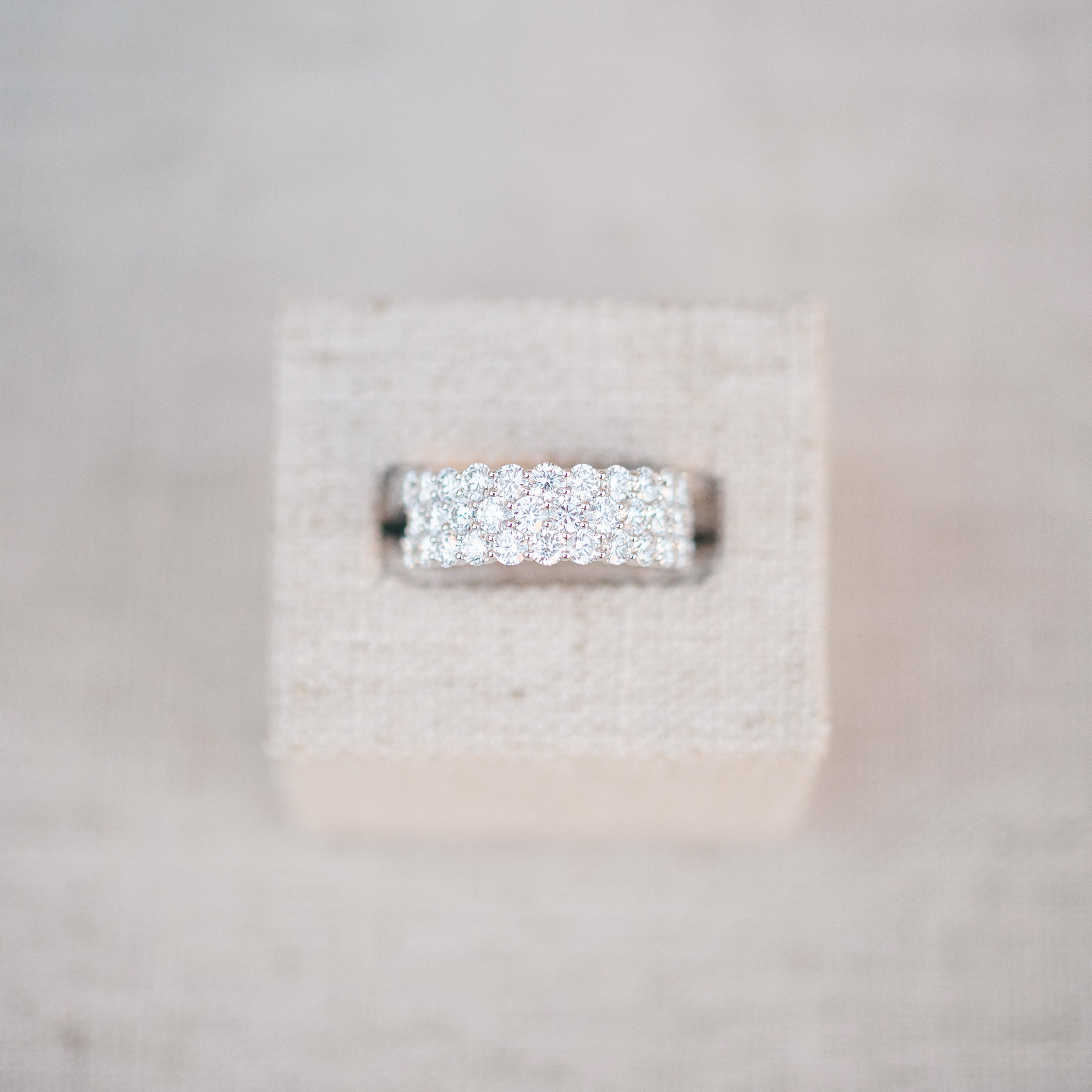 Pave diamond band