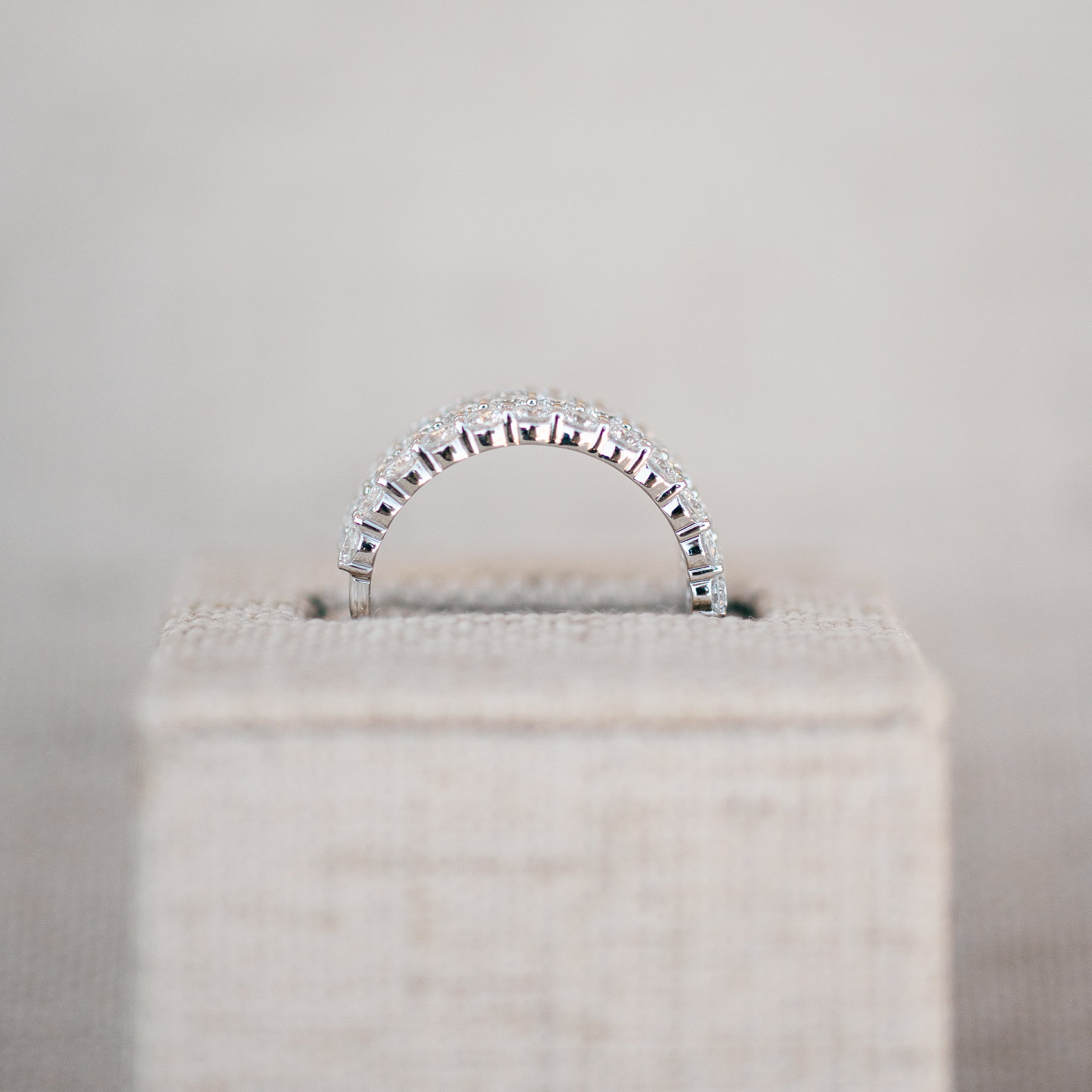 Pave diamond band