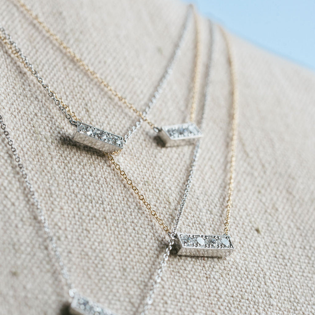 Reese necklace, white gold