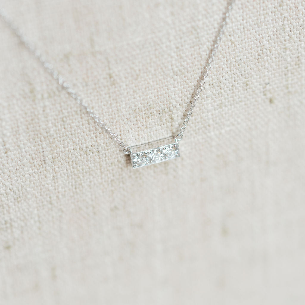 Reese necklace, white gold