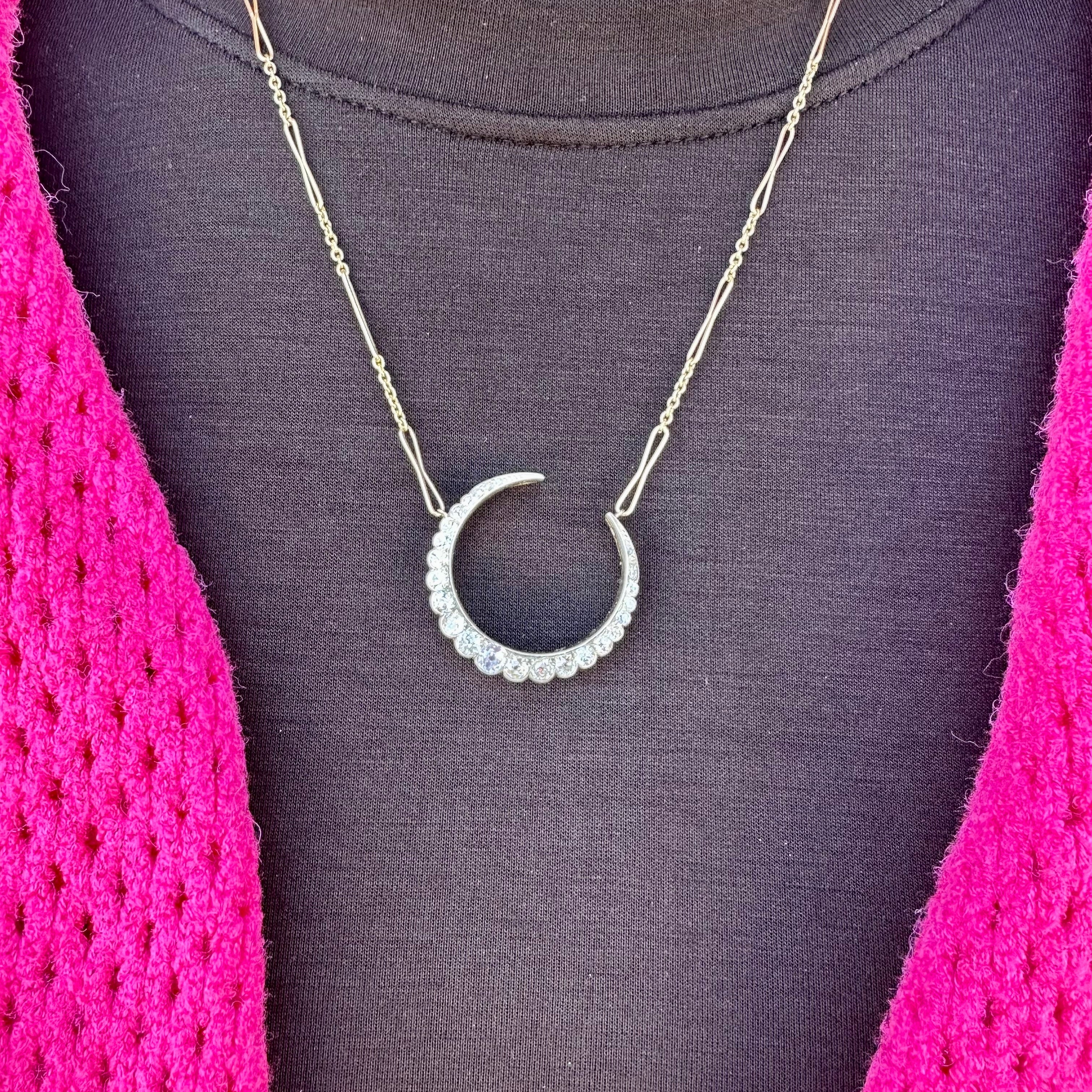 Victorian Crescent Necklace