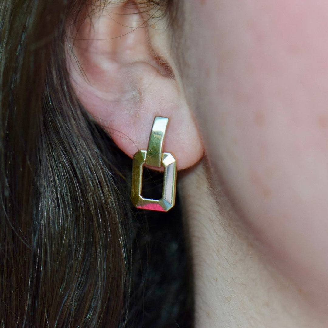 Geometric Drop Earrings