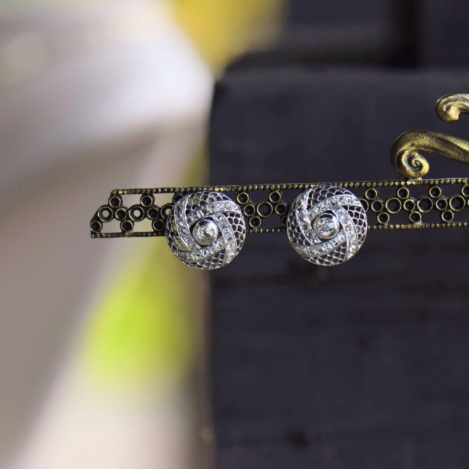 Filigree Diamond Earrings
