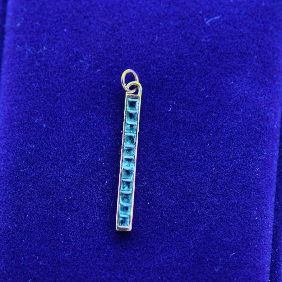 Emerald Bar Pendant