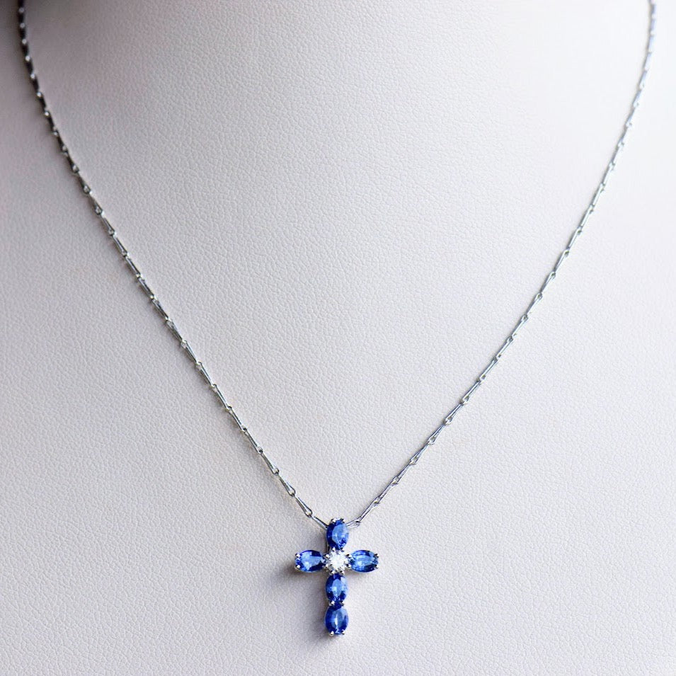 Sapphire and Diamond Cross