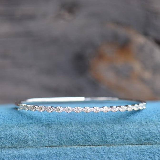 Scalloped Diamond Bangle