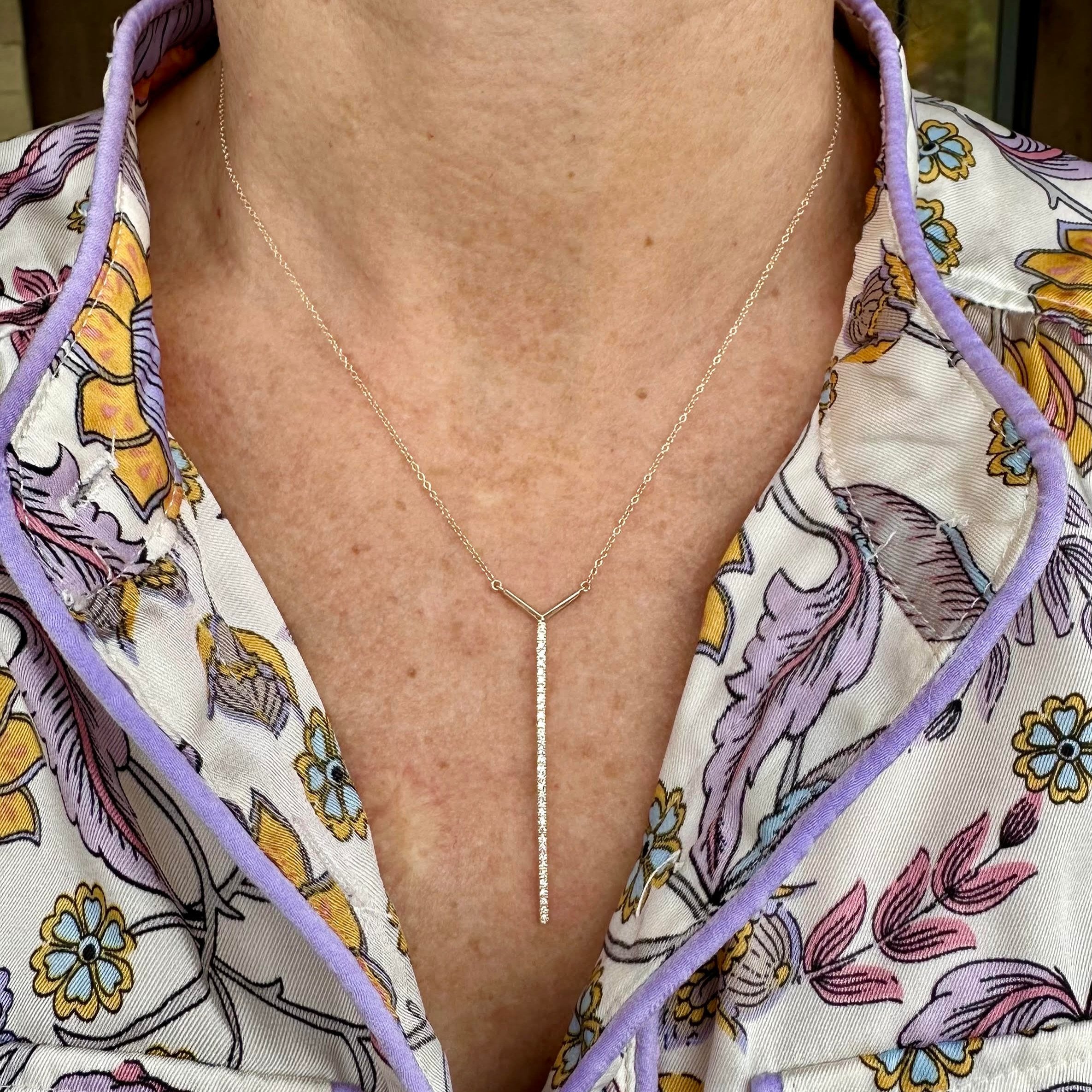 Diamond Line Necklace