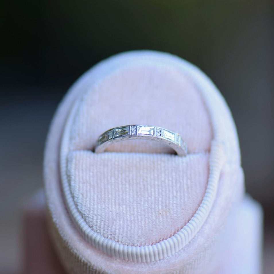 French Cut Diamond Band