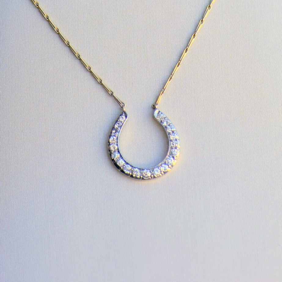 Tiffany and Company diamond horseshoe necklace