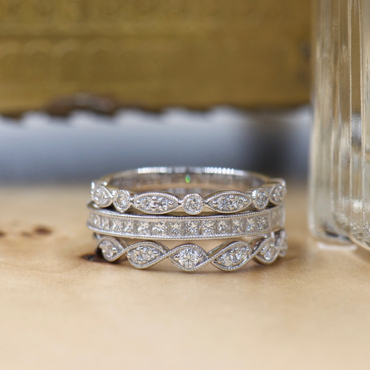 Princess Cut Diamond Band