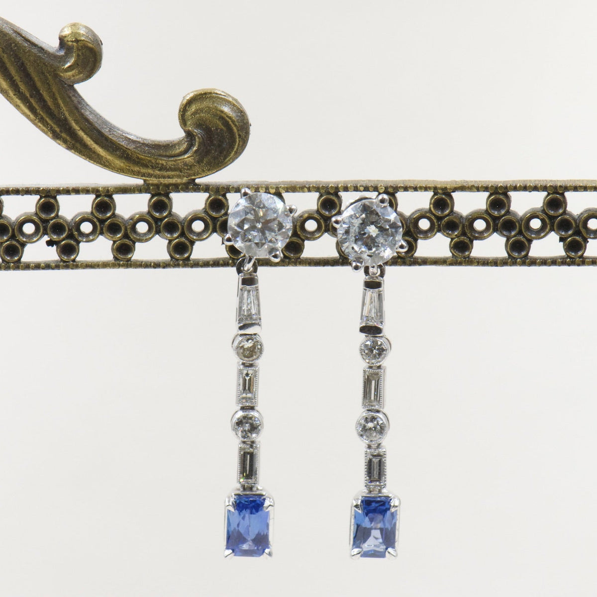Diamond and Sapphire Dangle Jackets