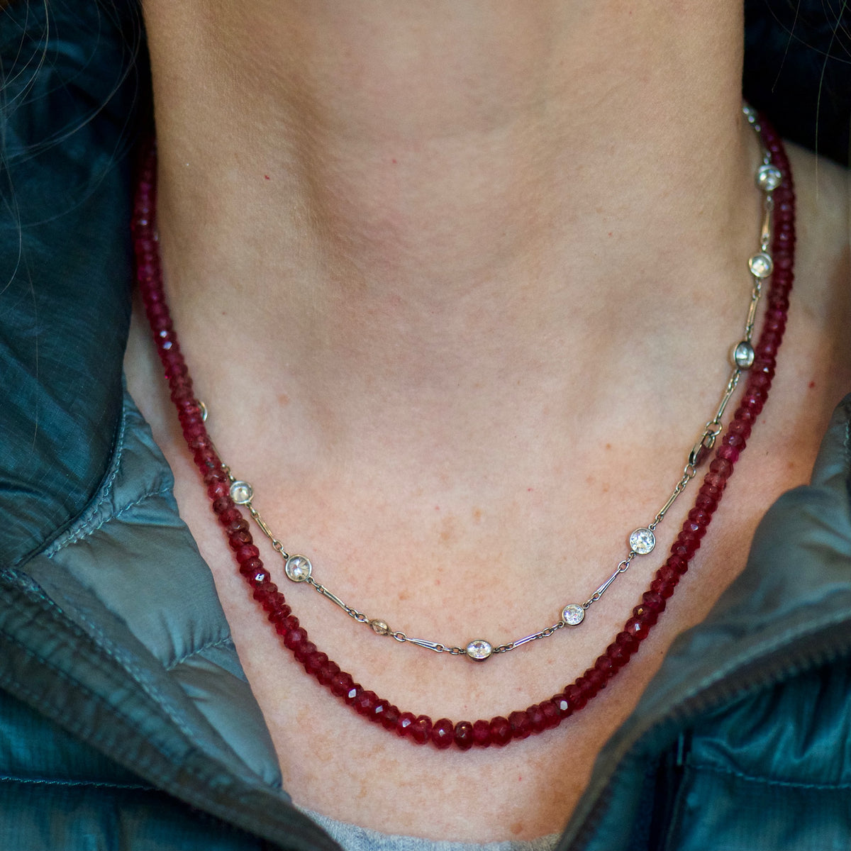 Tourmaline Beaded Necklace
