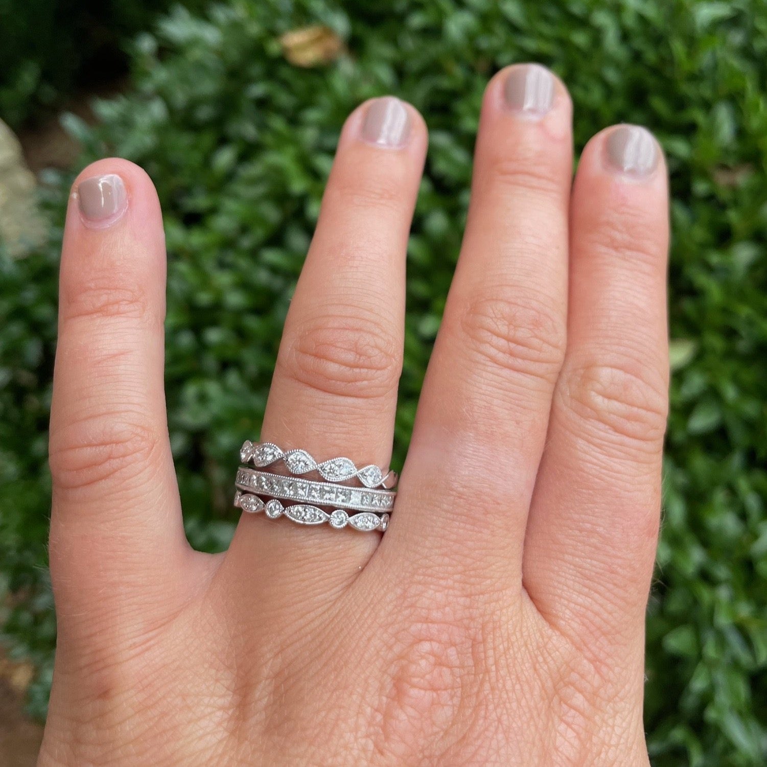 Princess Cut Diamond Band
